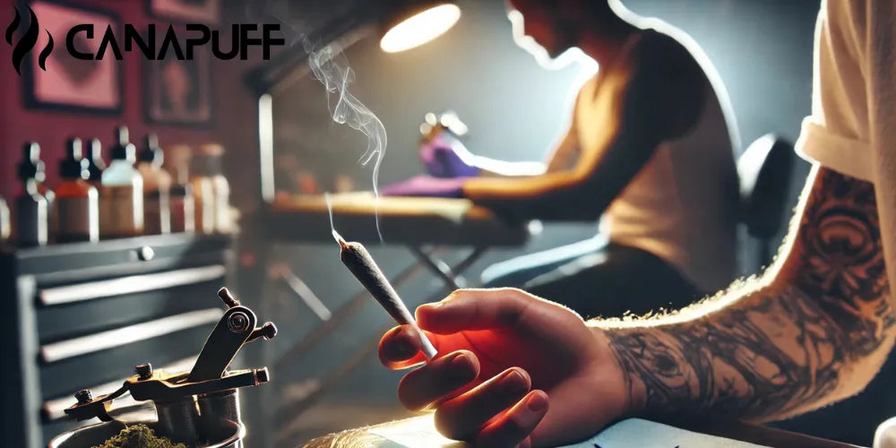 röka weed innan en tatuering, weed, tatuering, tips