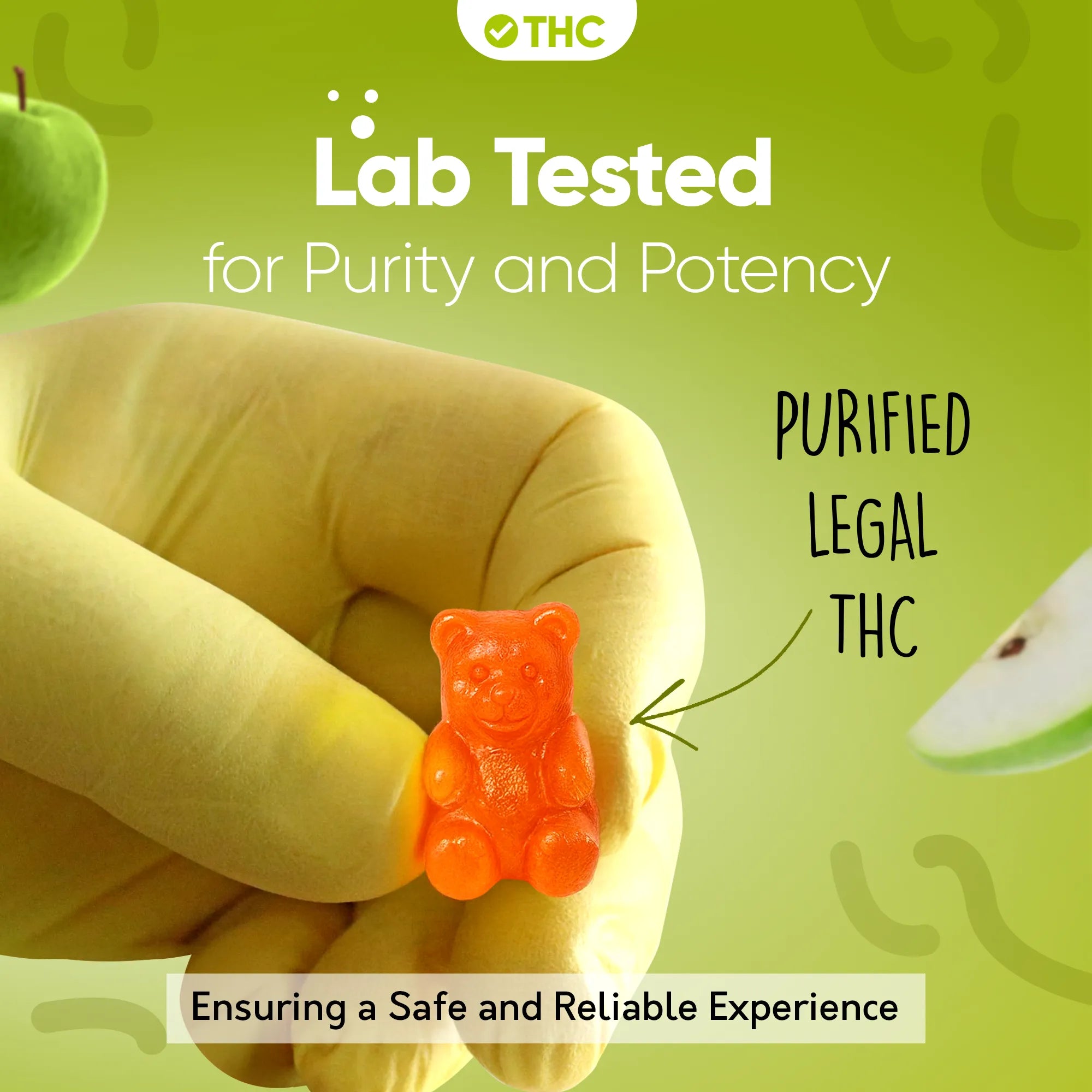 THC Gummies Zelené jablko-Canapuff