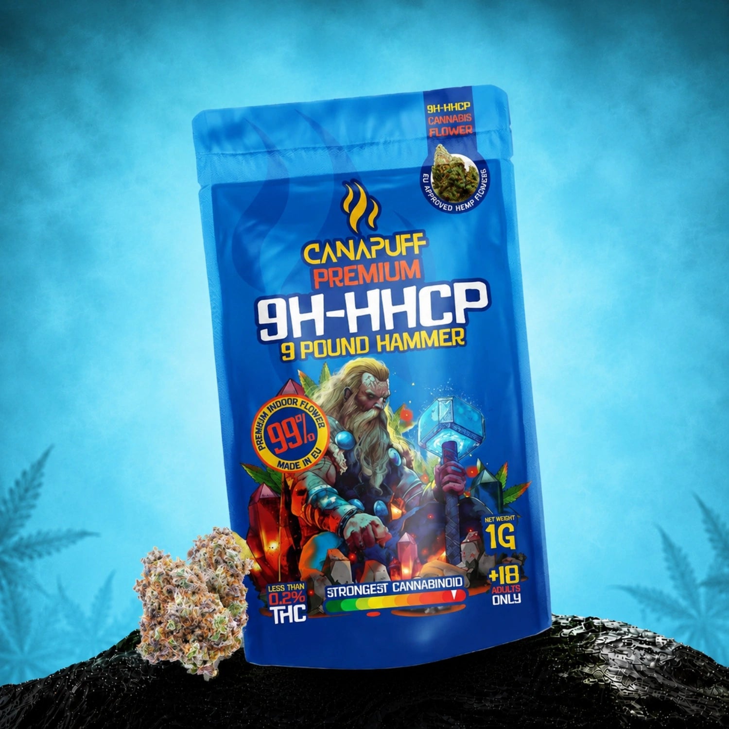 9h-HHCP Fleurs 9 Pound Hammer 99%