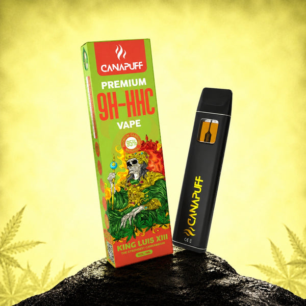 Canapuff 9H-HHC Vape King Luis XIII 95% 1ml engangspen med emballage