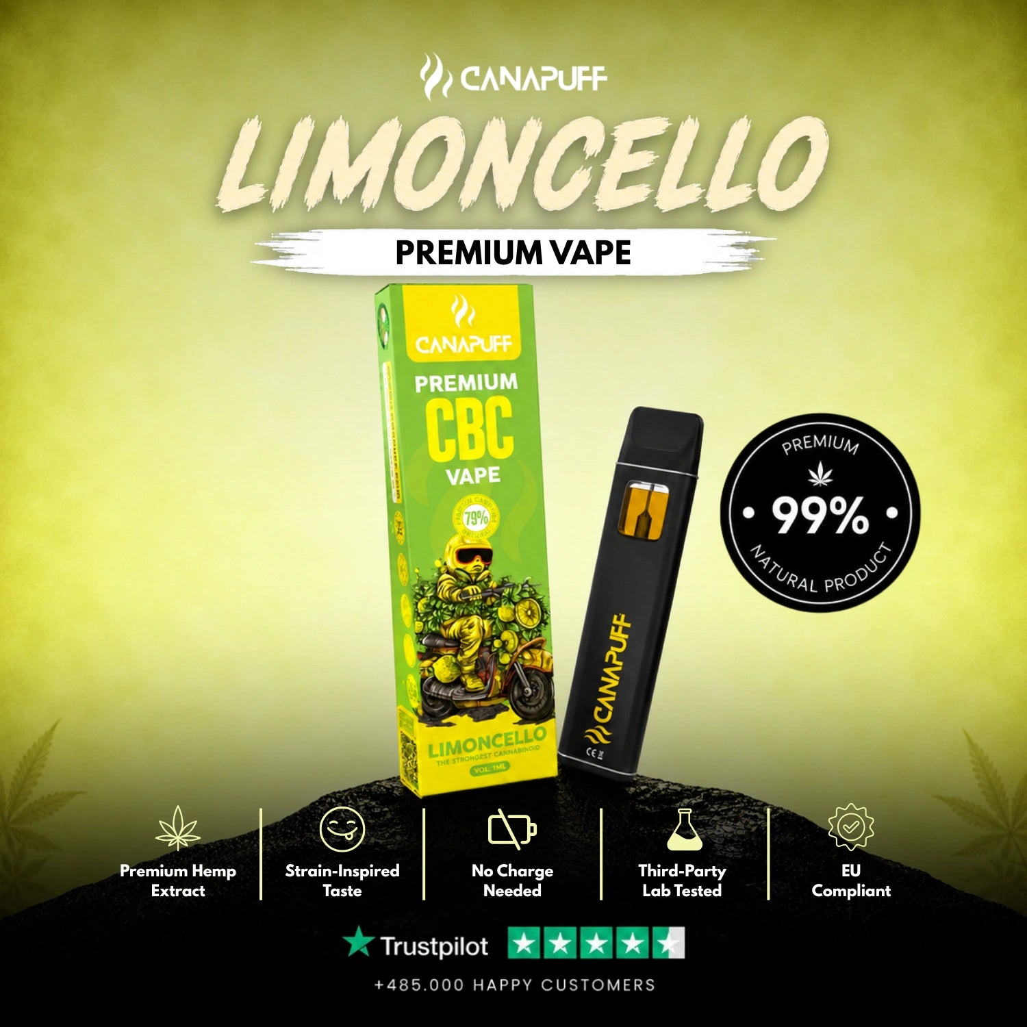 CBC Vape Limoncello 79% 1ml