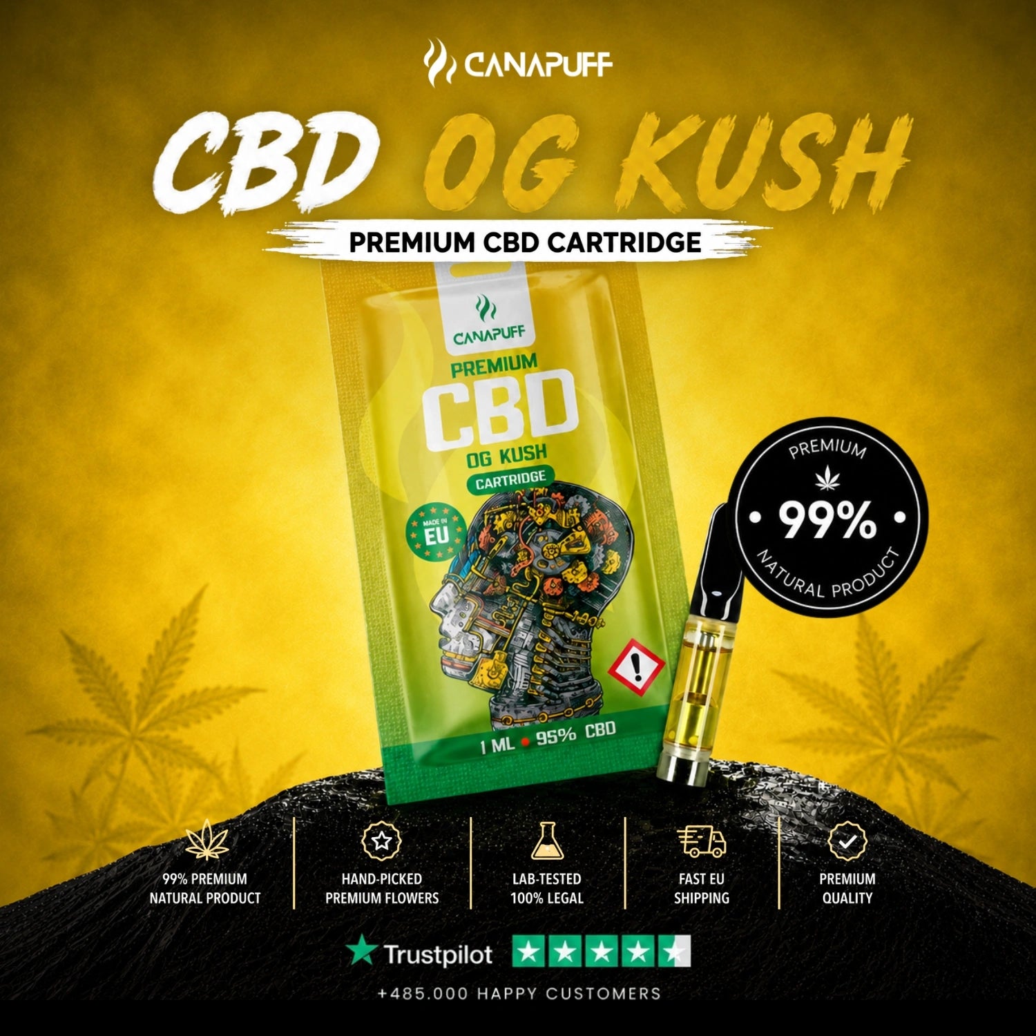 CBD Картридж OG Kush 95%