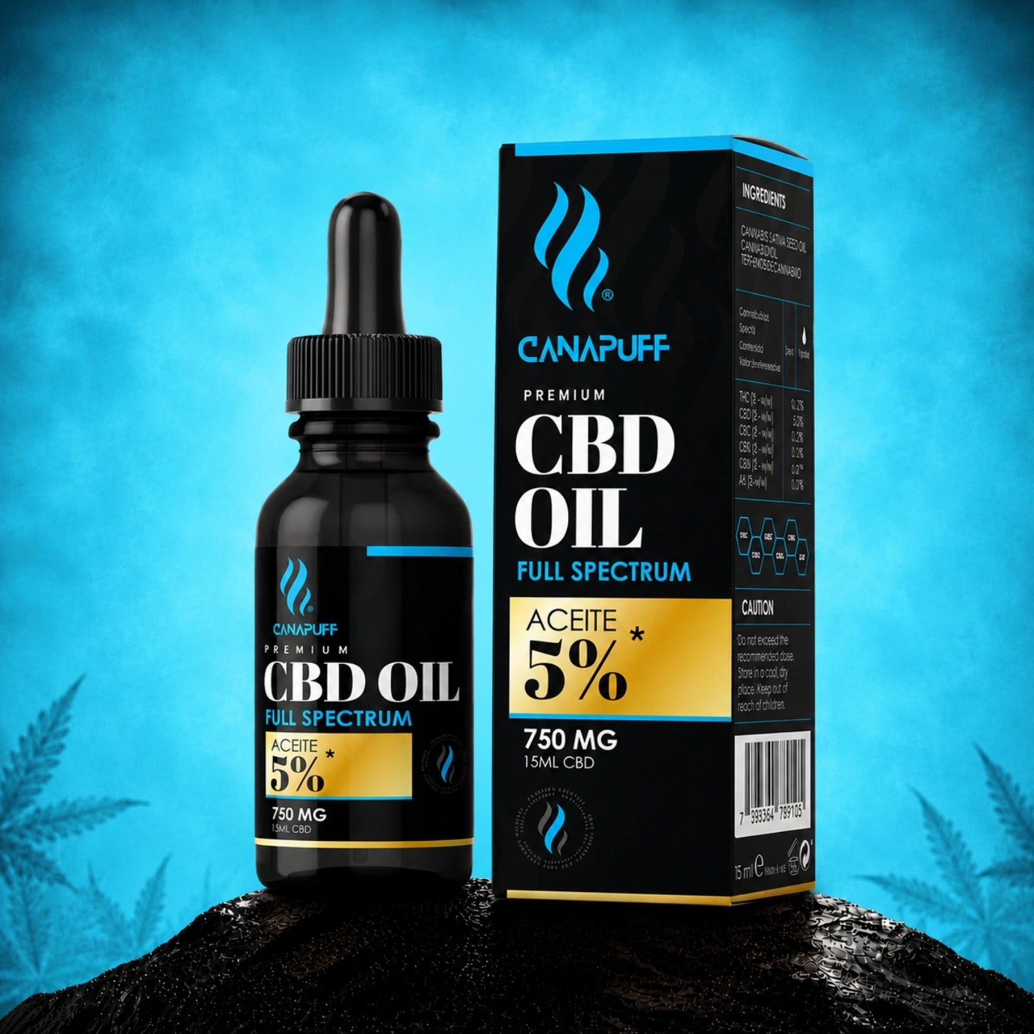 CBD Ulei cu spectru complet 5% 15 ml