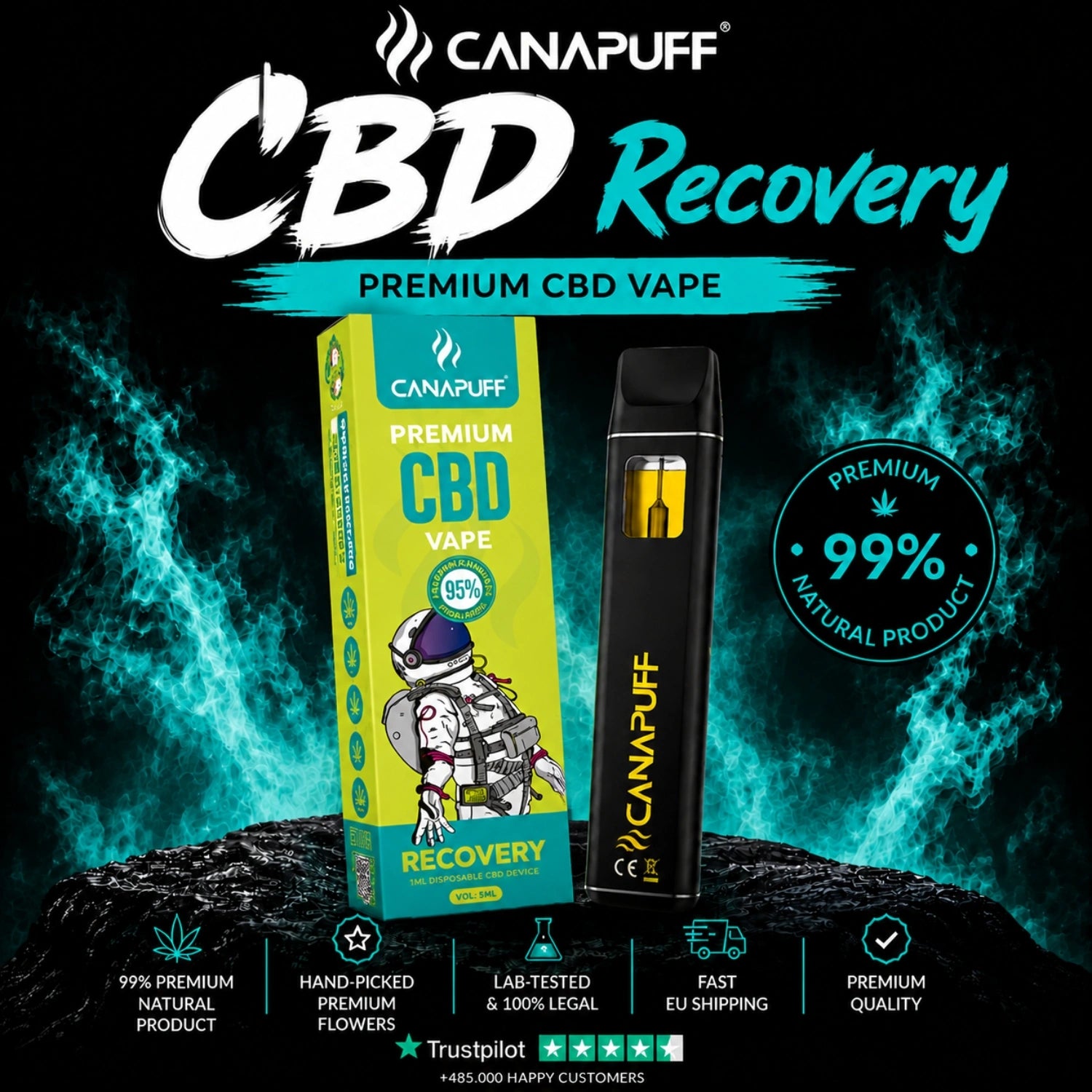 CBD Vape Recovery 95% 1 мл