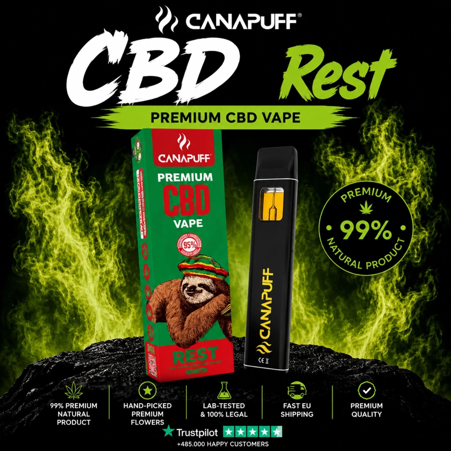 CBD Vape Rest 95% 1ml