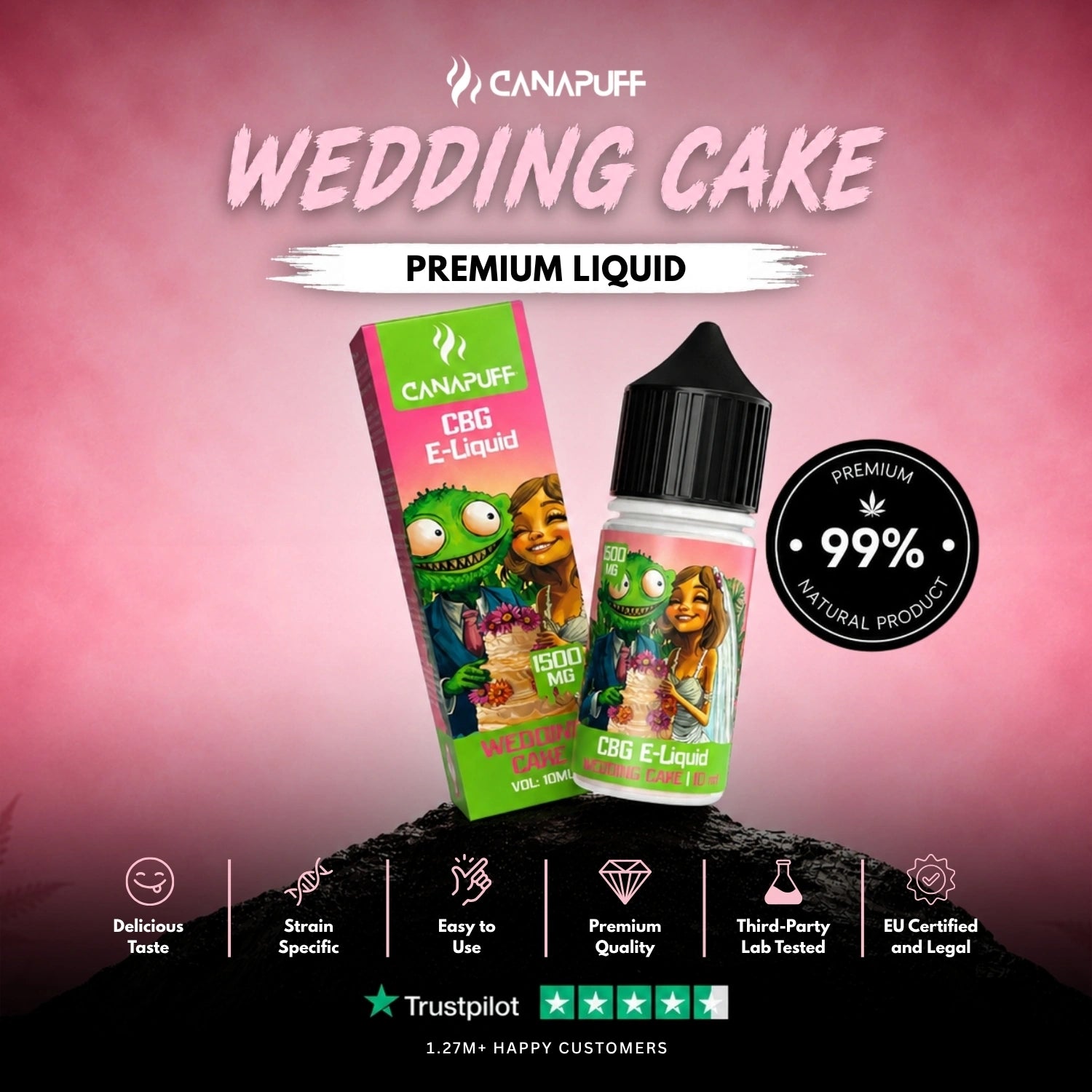 CBG liquid Wedding Cake 1,500 mg