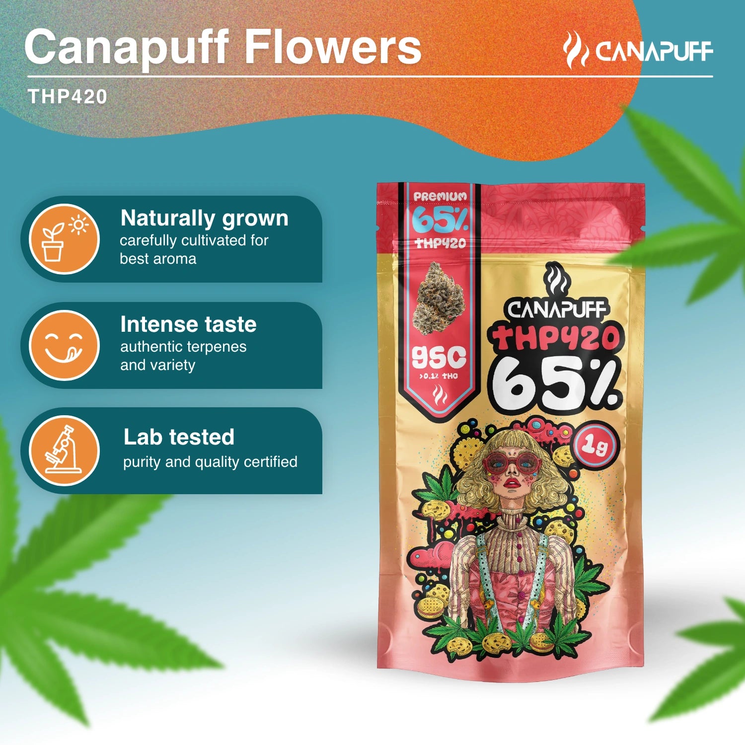 GSC 65% - THP420 flori - Canapuff