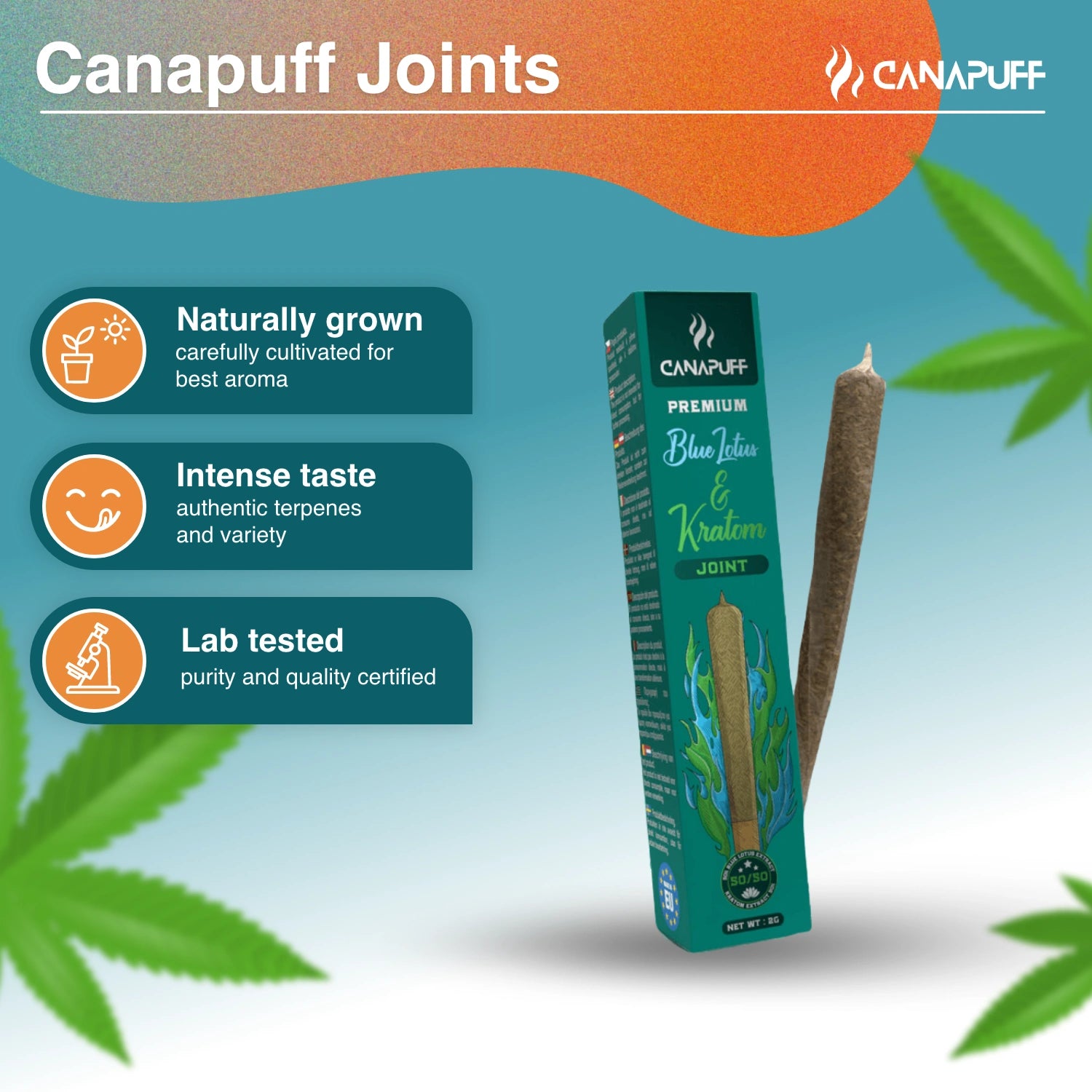 Blue Lotus+Кратом - 10-OH джойнт 2г - Canapuff
