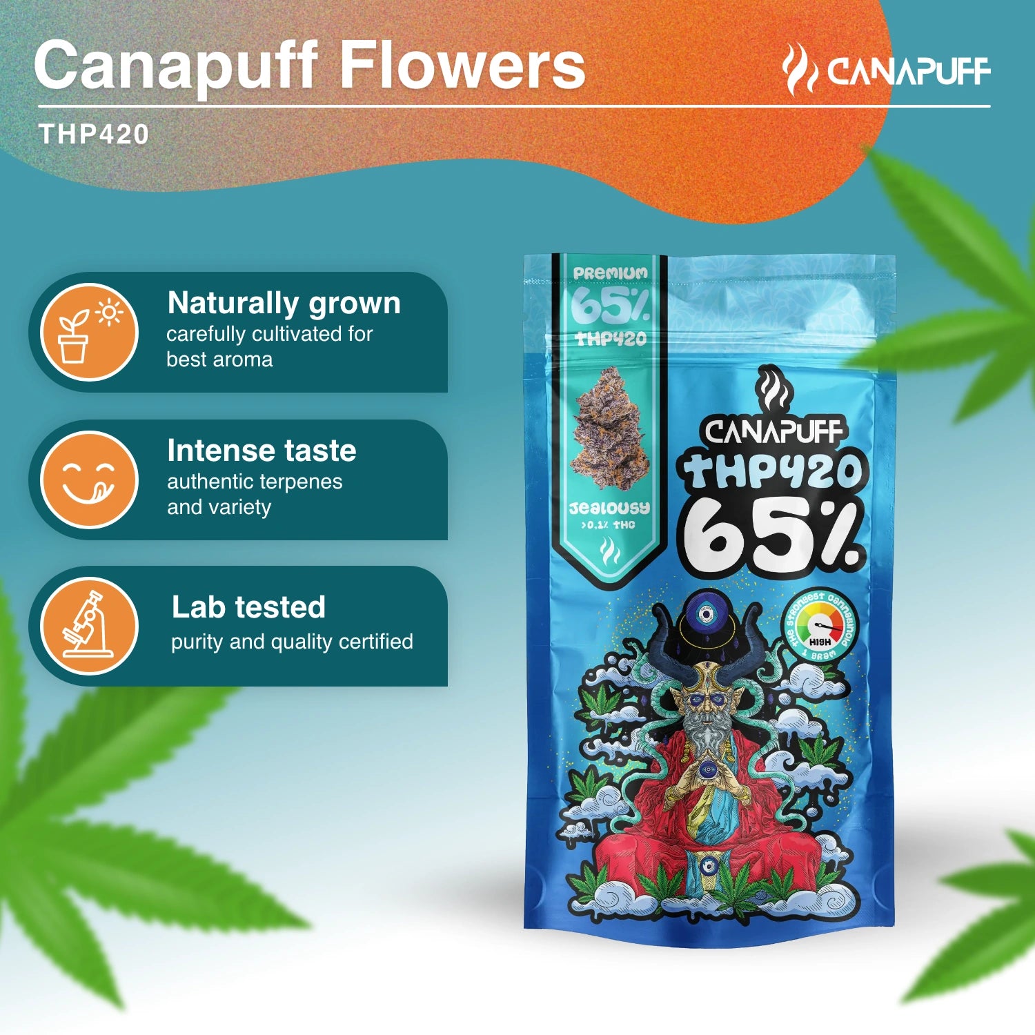 Jalousie 65 % - Fleurs THP420 - Canapuff
