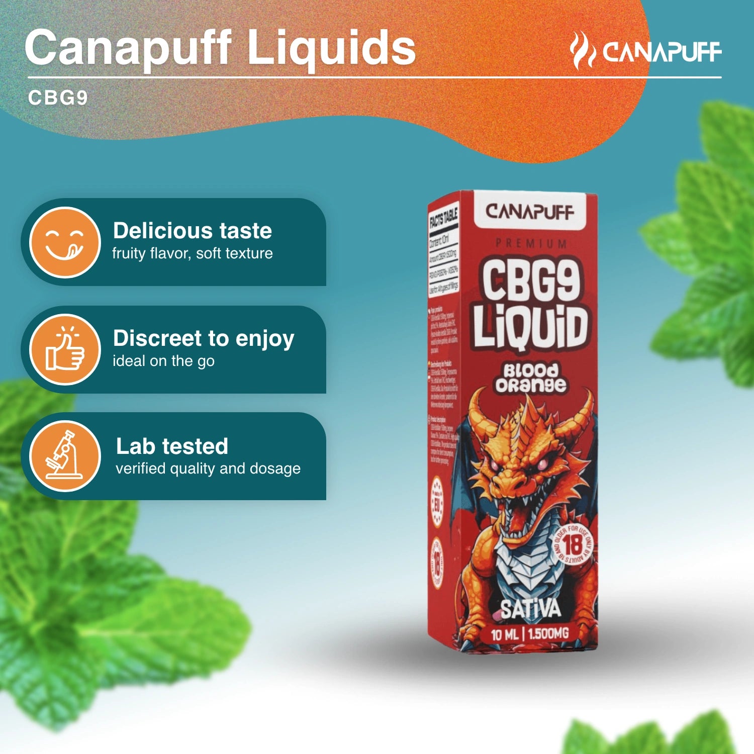 CBG9 tekućina 1.500mg - Orange Blood - Canapuff