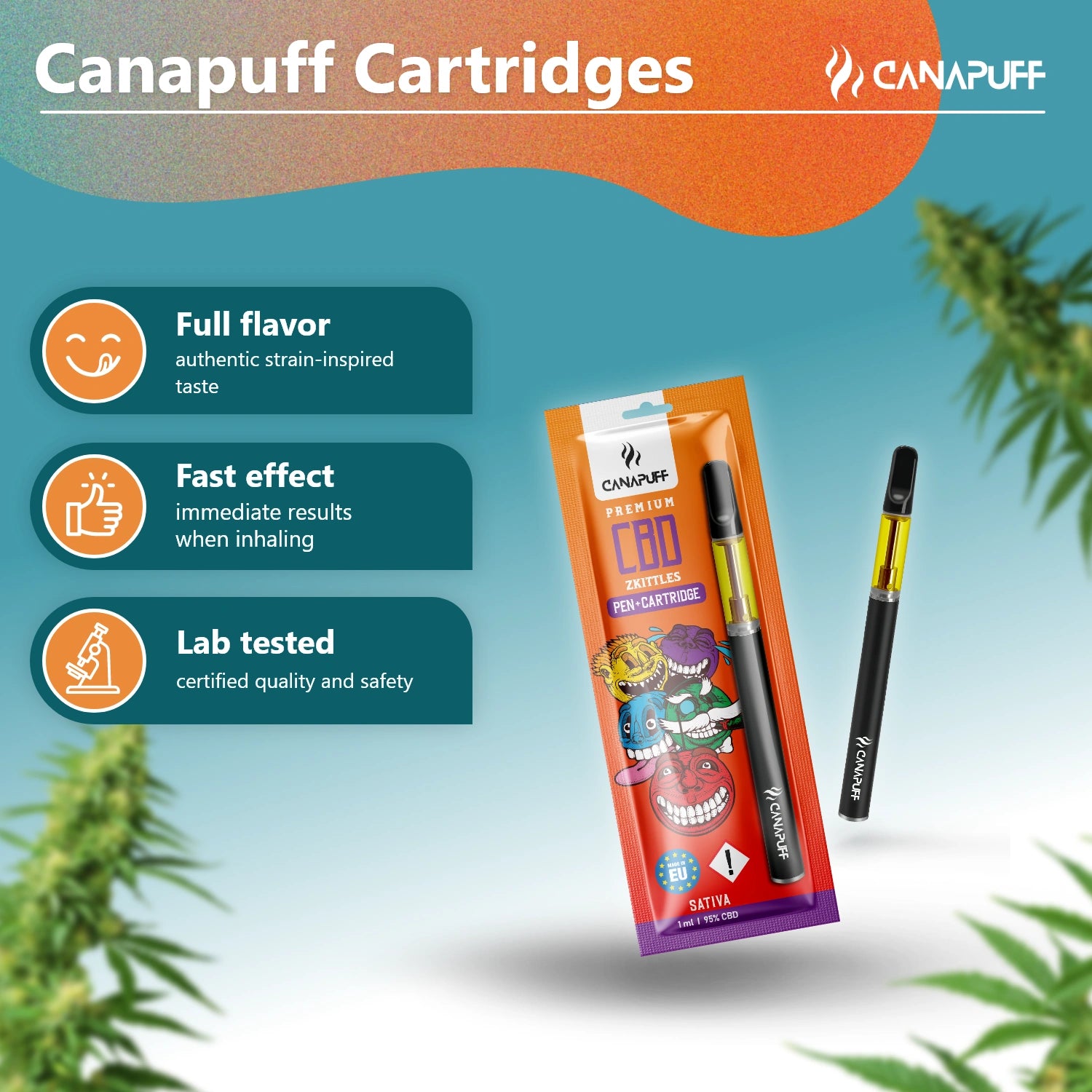 CBD Pen+Kartuş Zkittles %95