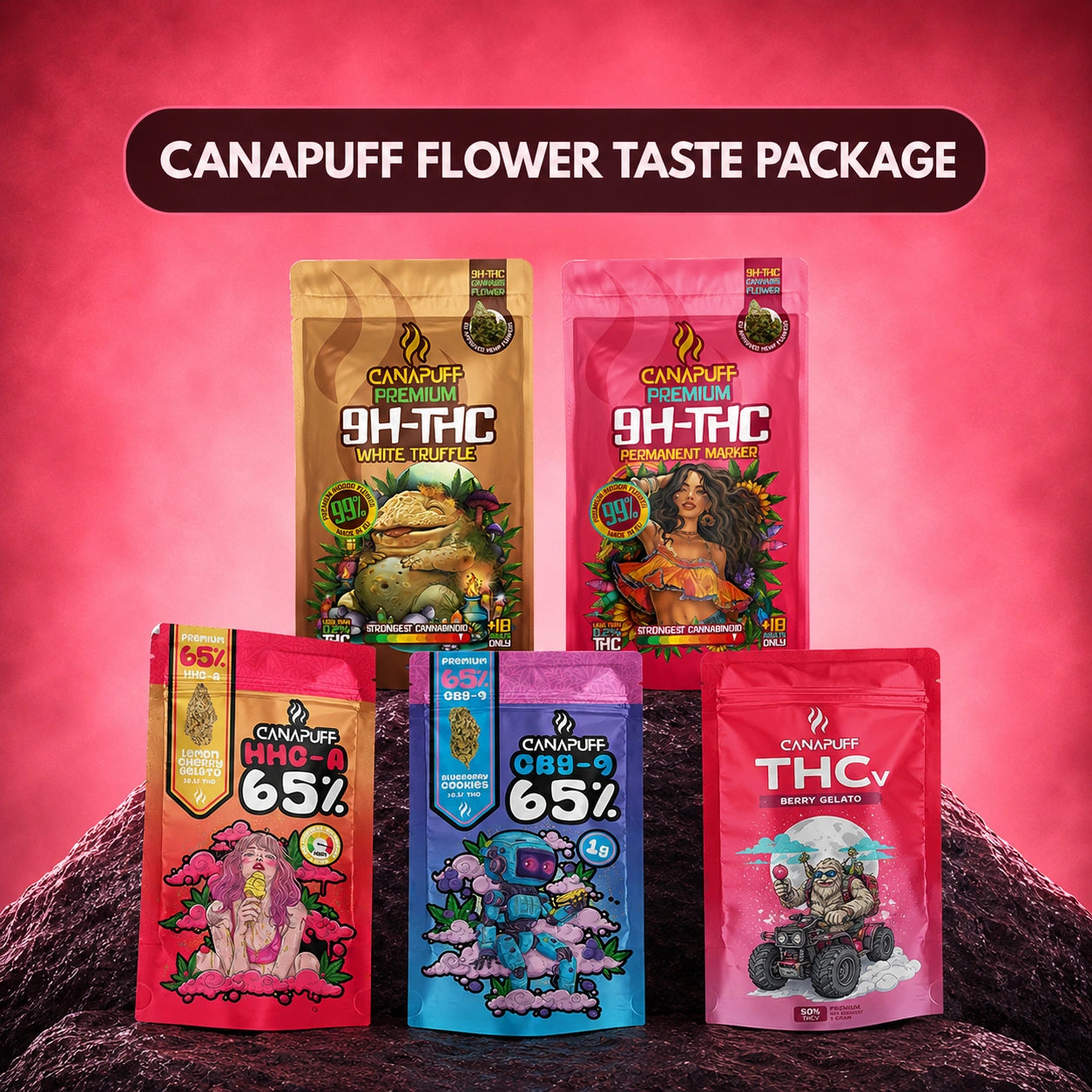 Canapuff Flower Taste Package
