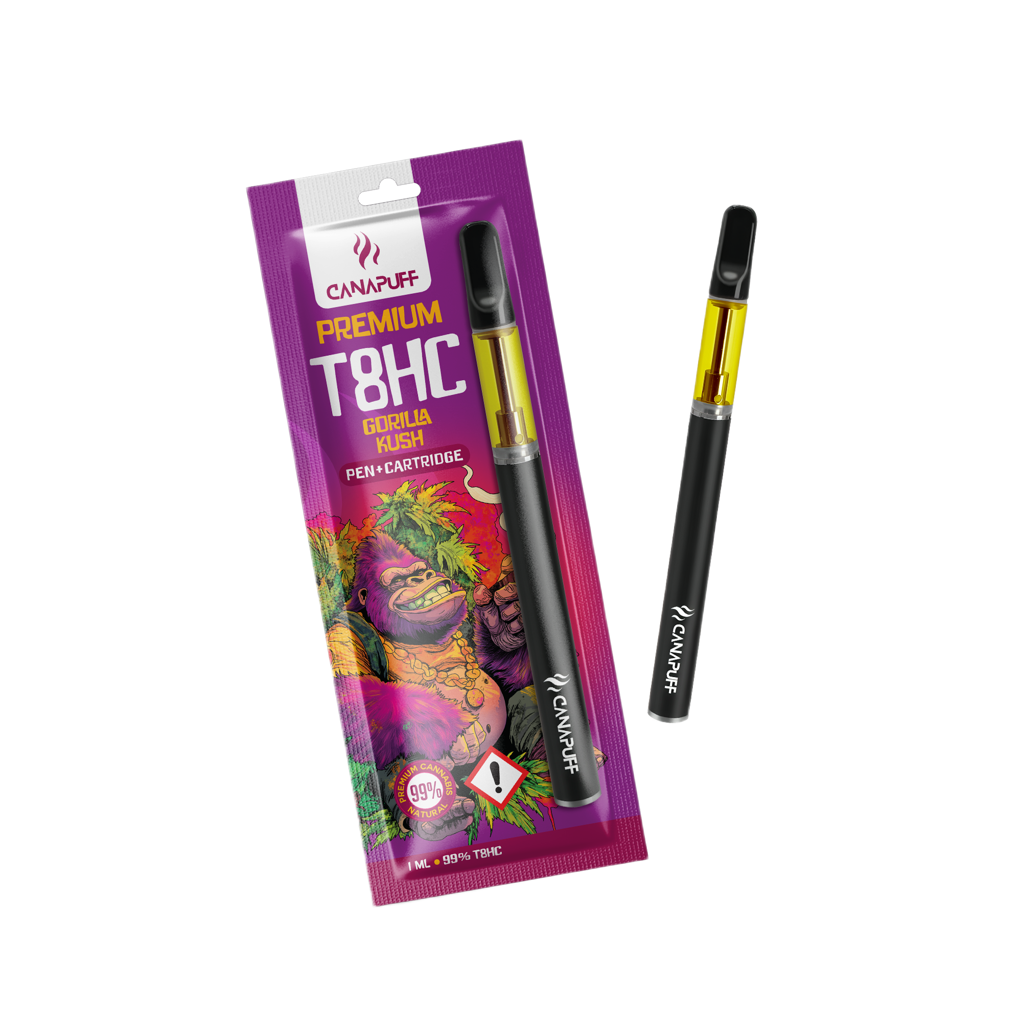 T8HC Pen+Cartridge Gorilla Kush 99%