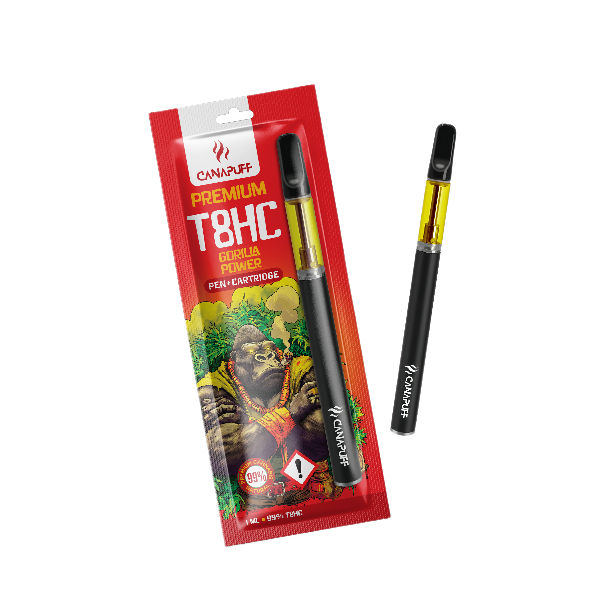 T8HC Pen+Cartridge Gorilla Power 99%