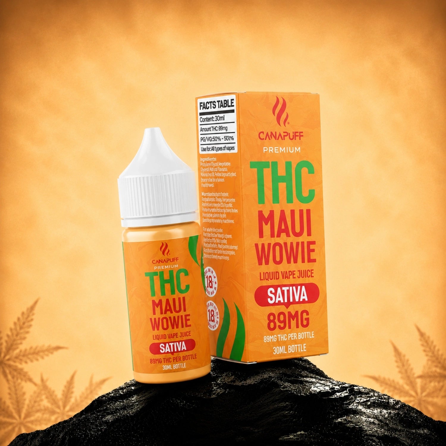 THC liquid Maui Wowie 89 mg 30 ml