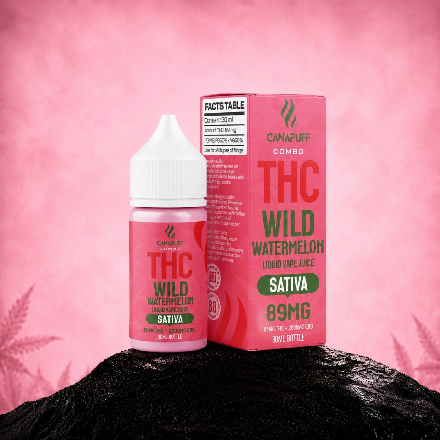 THC течност 89mg THC/2000mg CBD - Wild Watermelon - 30ml