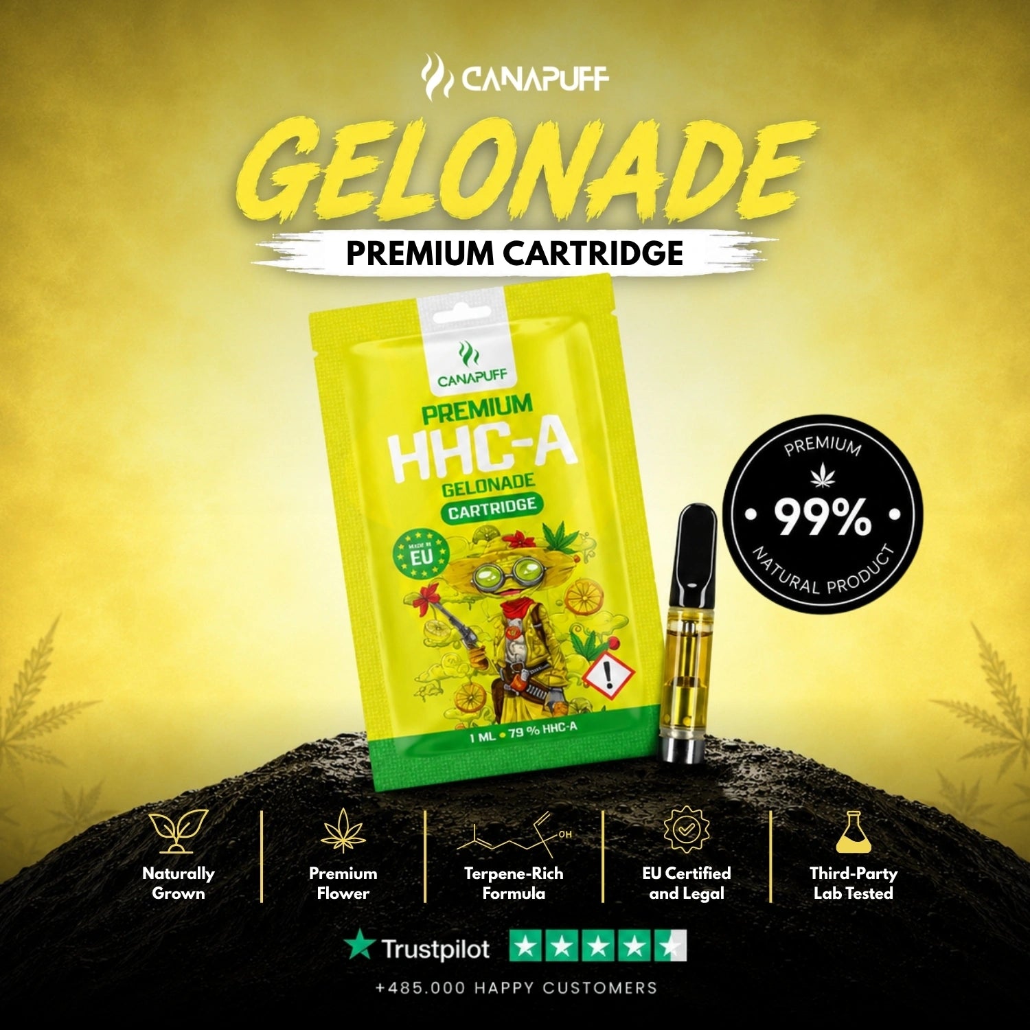 HHC-A Cartouche Gelonade 79 %