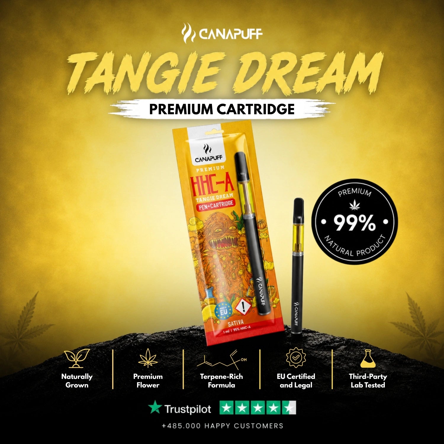 HHC-A Pen+Cartouche Tangie Dream 95 %