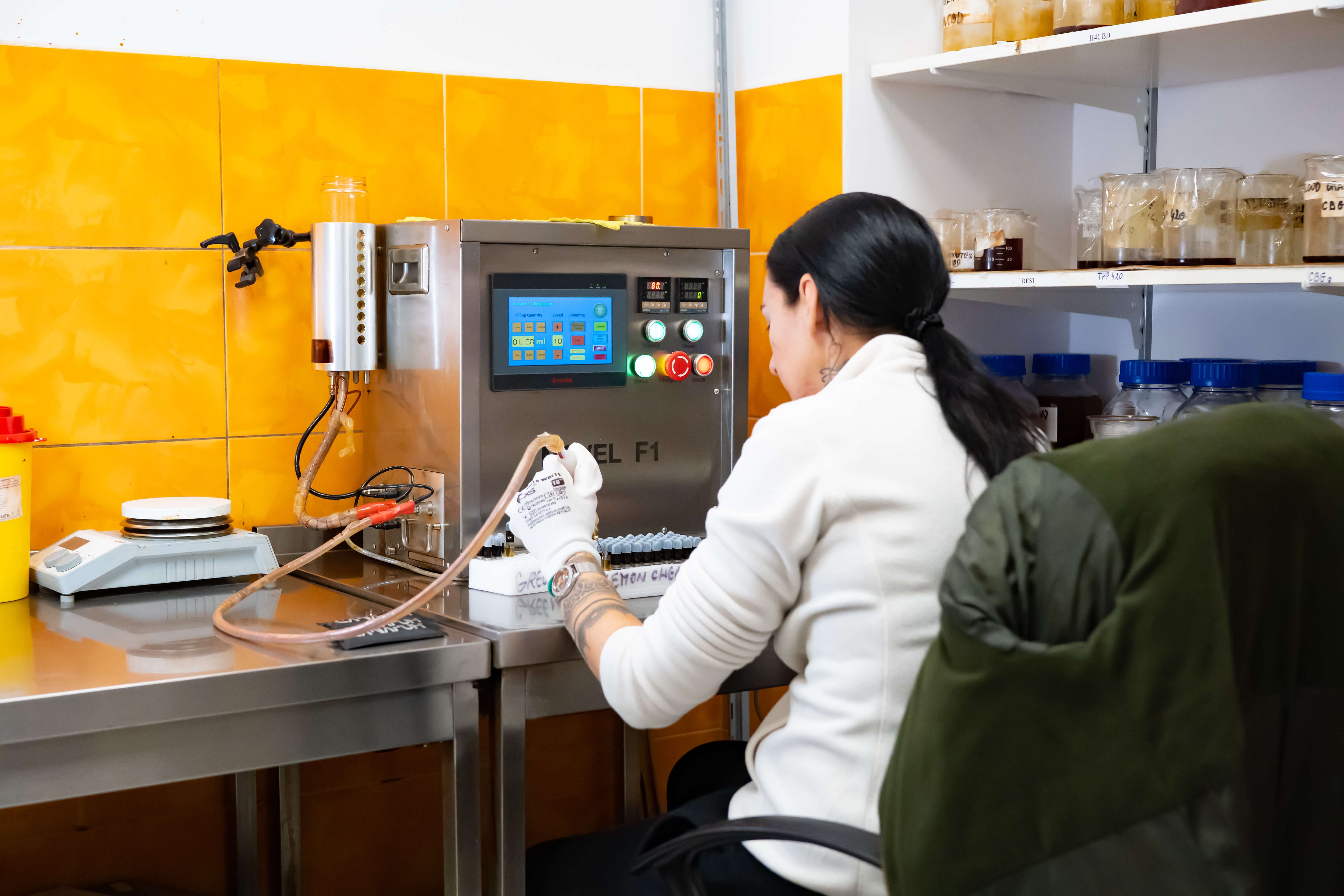Laboratoriumstestning af cannabinoider i vidvinkel