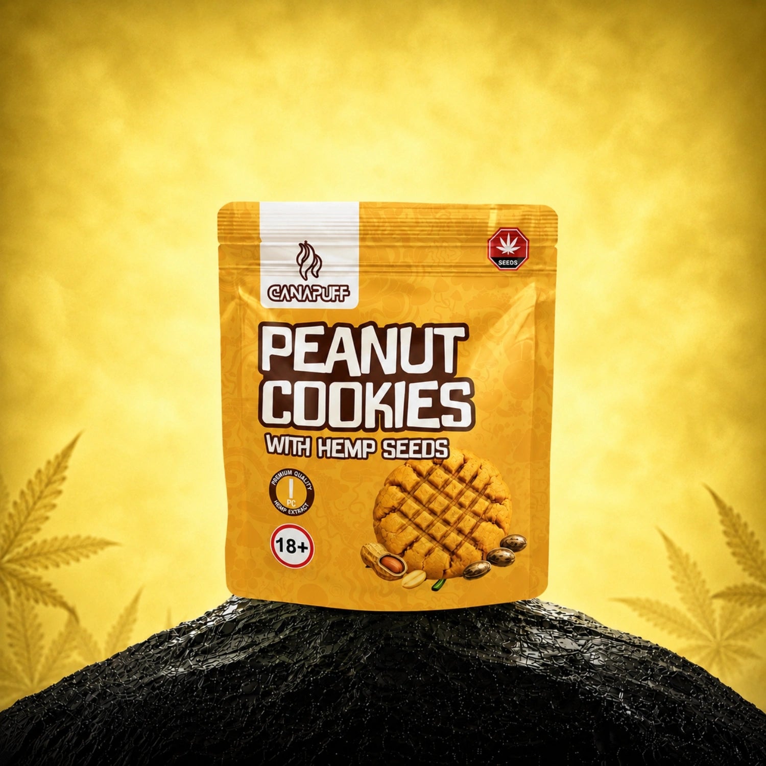 Peanut Cookies aux graines de chanvre
