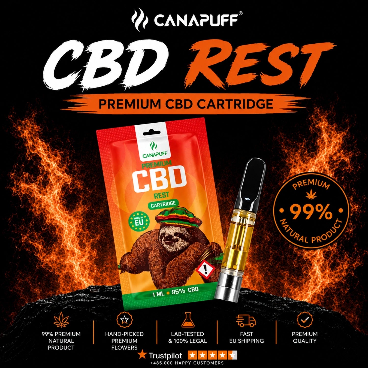 CBD Cartouche Il reste 95%