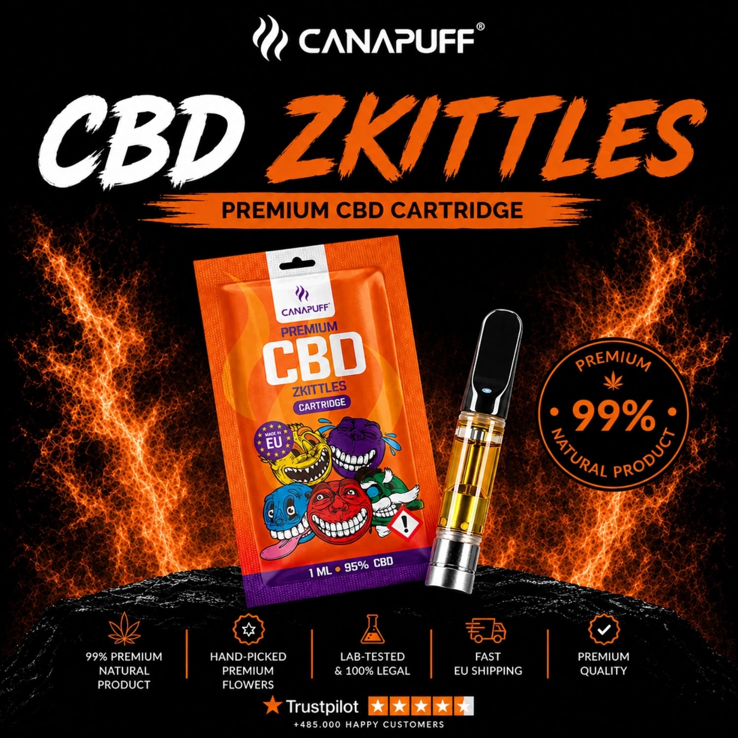CBD Zkittles Kartuşu %95