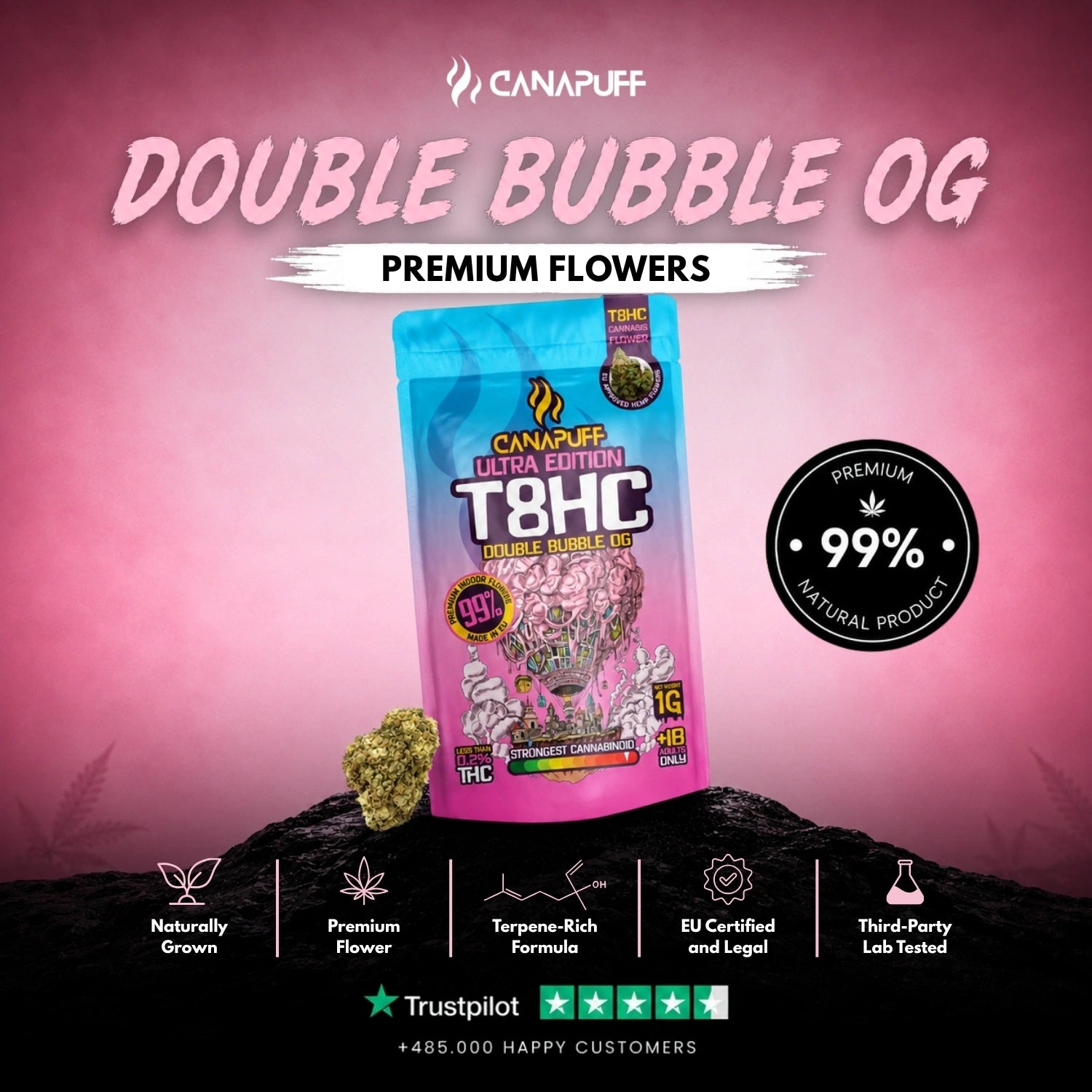 Fleurs T8HC Double Bubble Ultra Edition 99 %