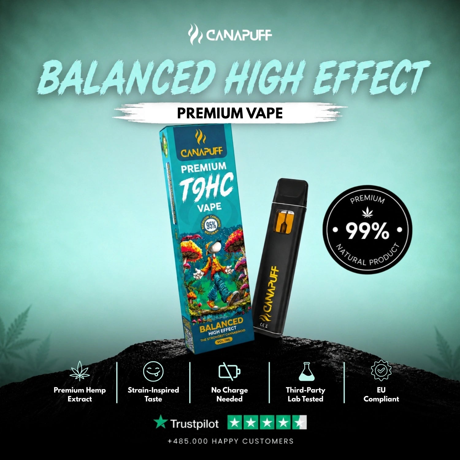 TⳊHC Vape Balanced 95% 1ml