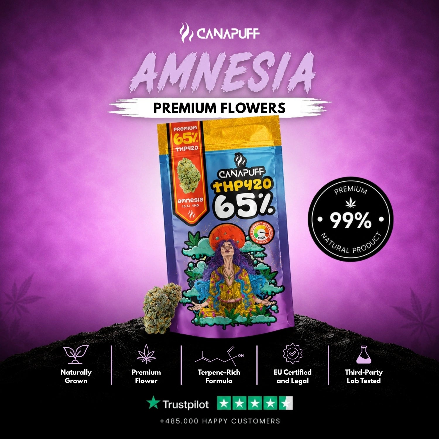 THP420 Fleurs Amnesia 65%
