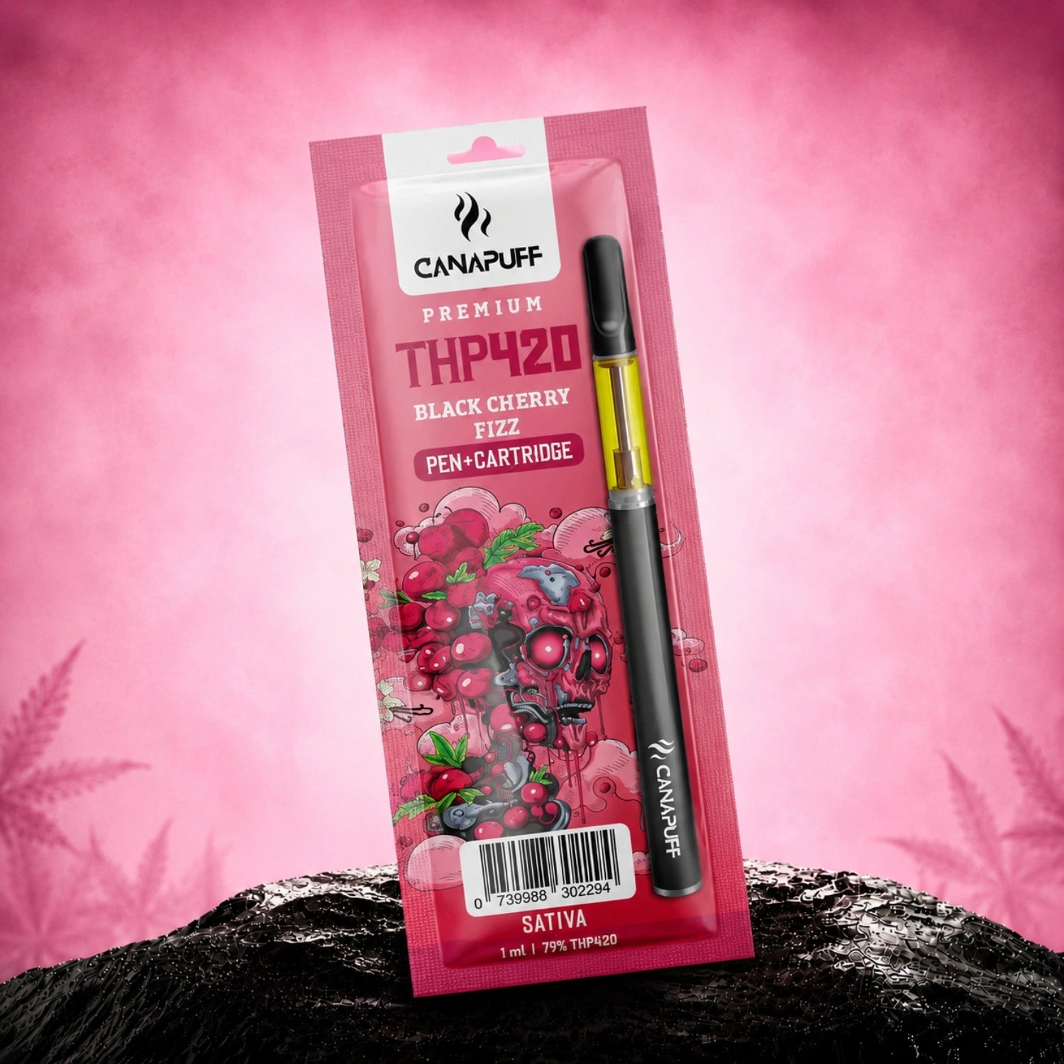 THP420 Pen+Cartridge Zwarte kers-fizz 79%