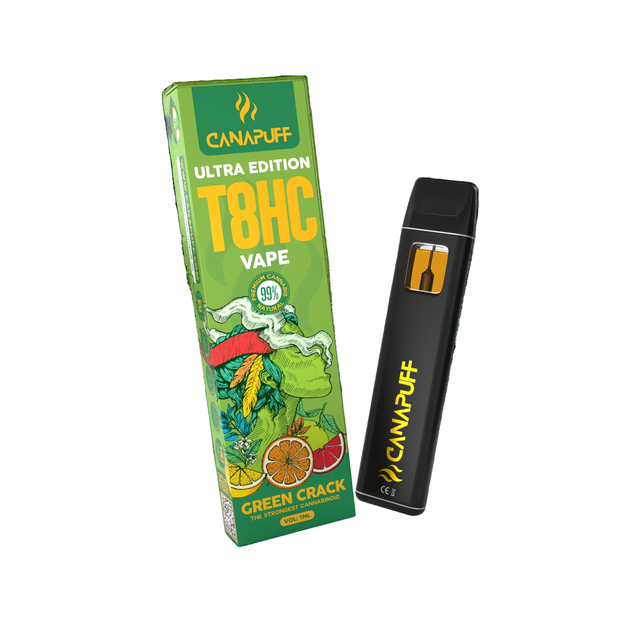 T8HC garintuvas Green Crack Ultra Edition 99% 1ml