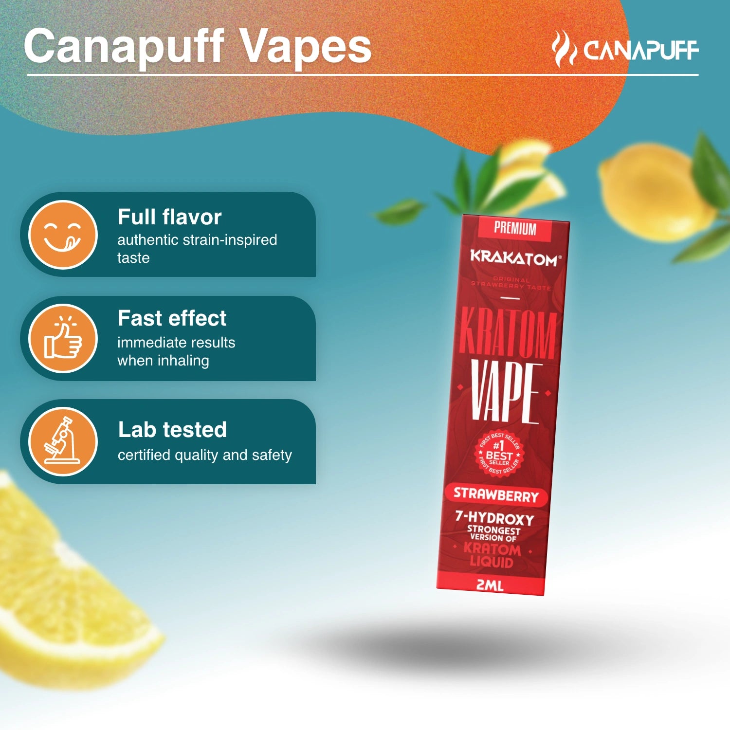 Krakatom 7-Hydroxy Kratom Vape Jagoda