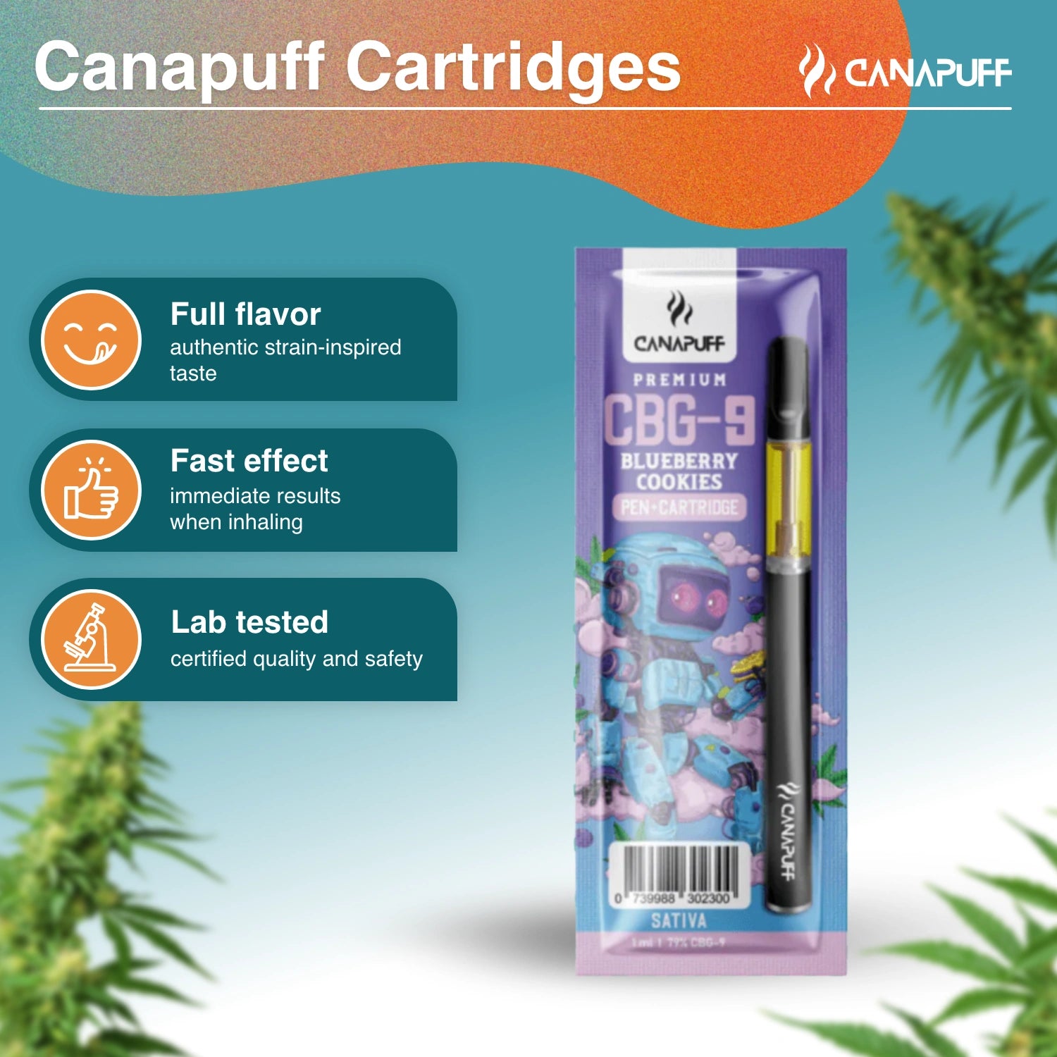 CBG9 Pen+Cartridge Mirtillo Cookies 79%