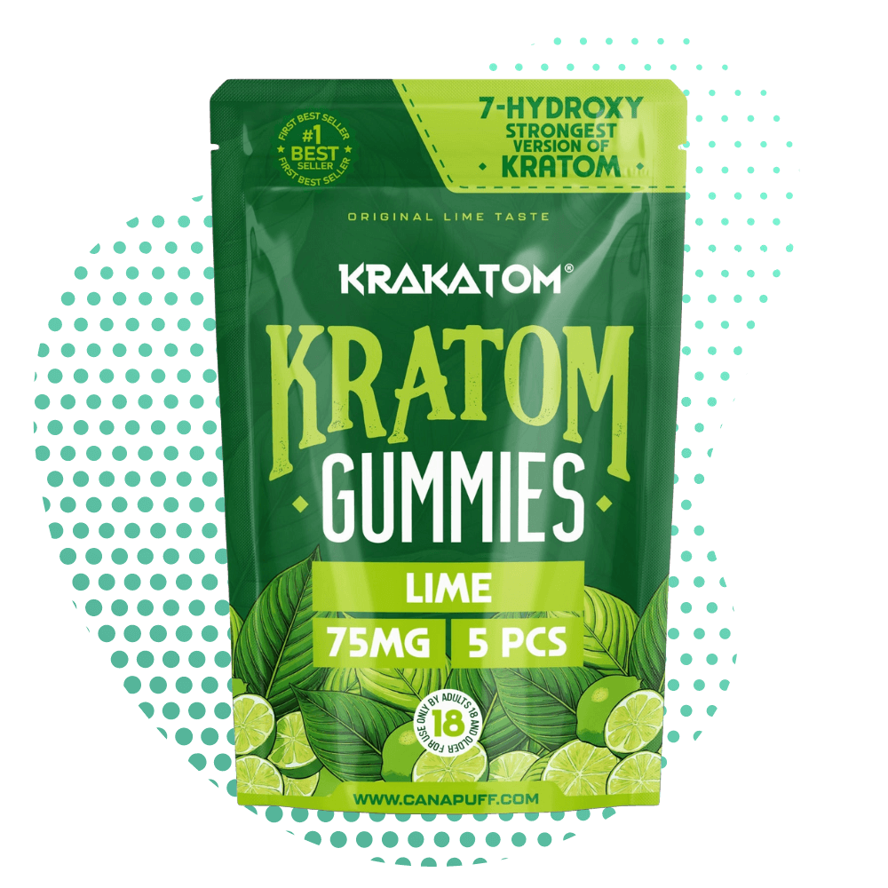Canapuff - 7 - Hidroksi Kratom Jelibonları - Lime Canapuff