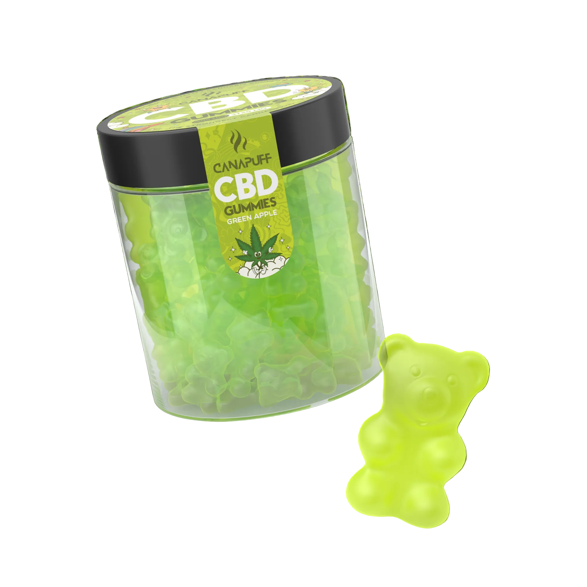 Gumisie CBD Zielone jabłko