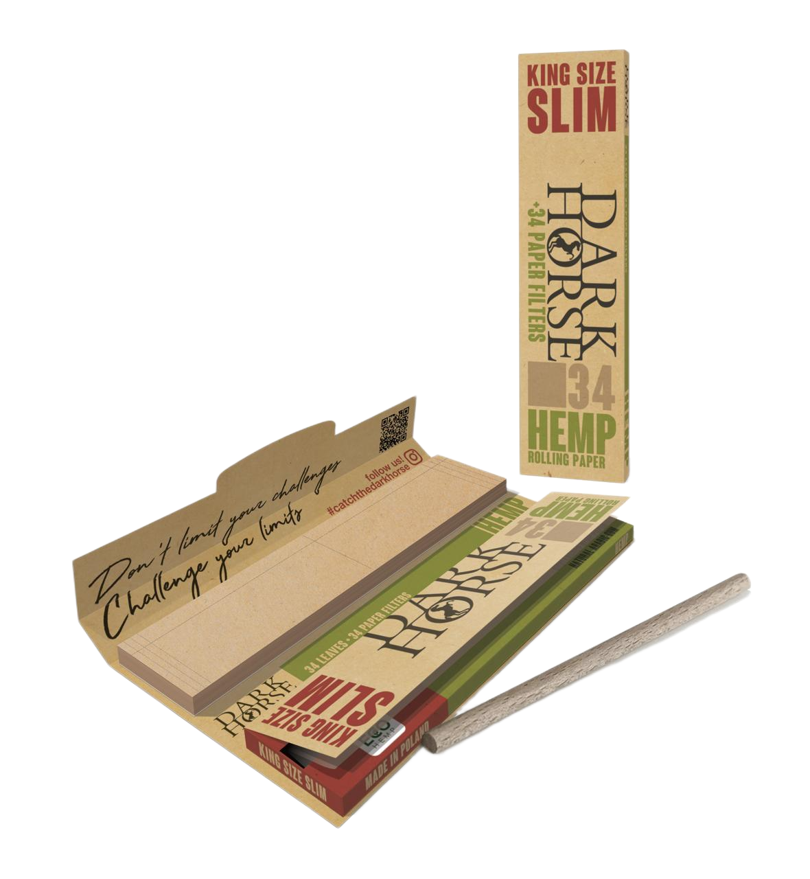Sada Rolling Papers + Filtres Dark Horse 1 1/4