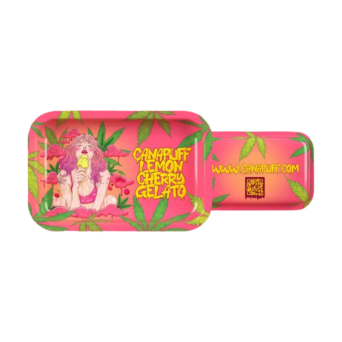 Rolling Tray Canapuff - Lemon Cherry Gelato - extra large
