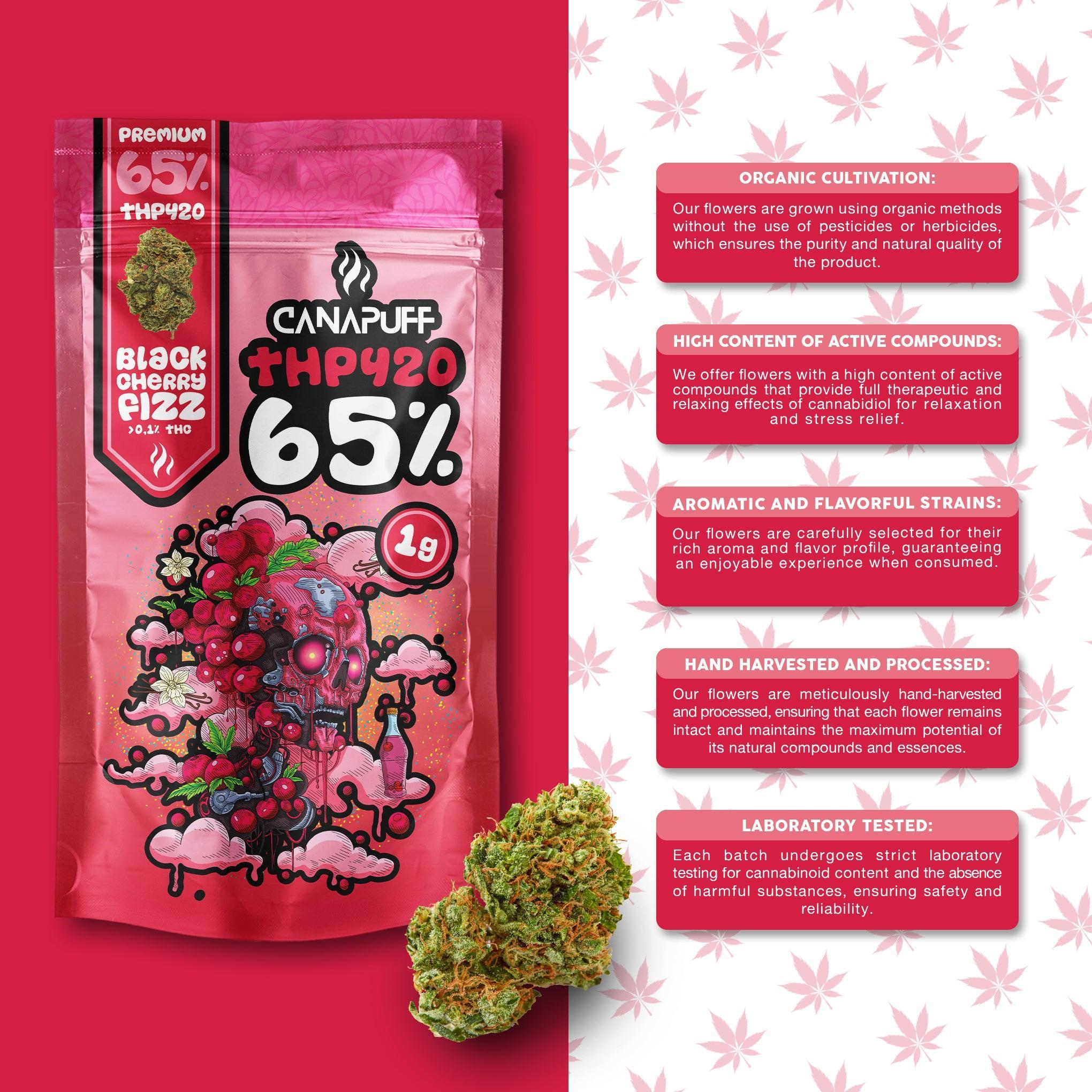 Black Cherry Fizz 65% - THP420 цветя - Canapuff