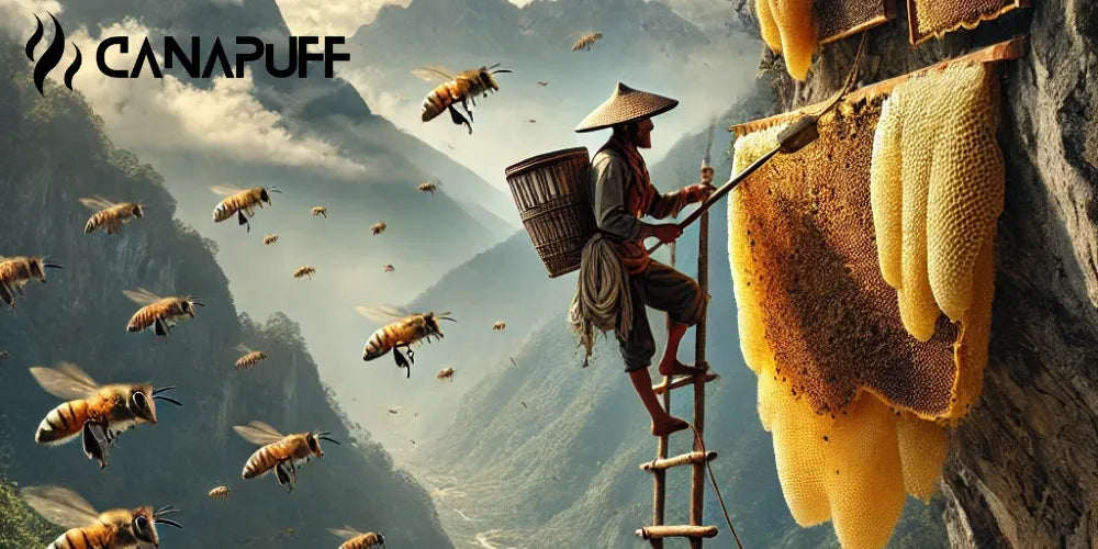 Mad Honey, miel du Népal, effets psychédéliques, récolte du miel