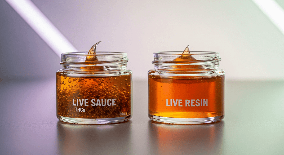 Live Sauce vs Live Resin : Quelle est la différence et lequel est le mieux pour toi ?