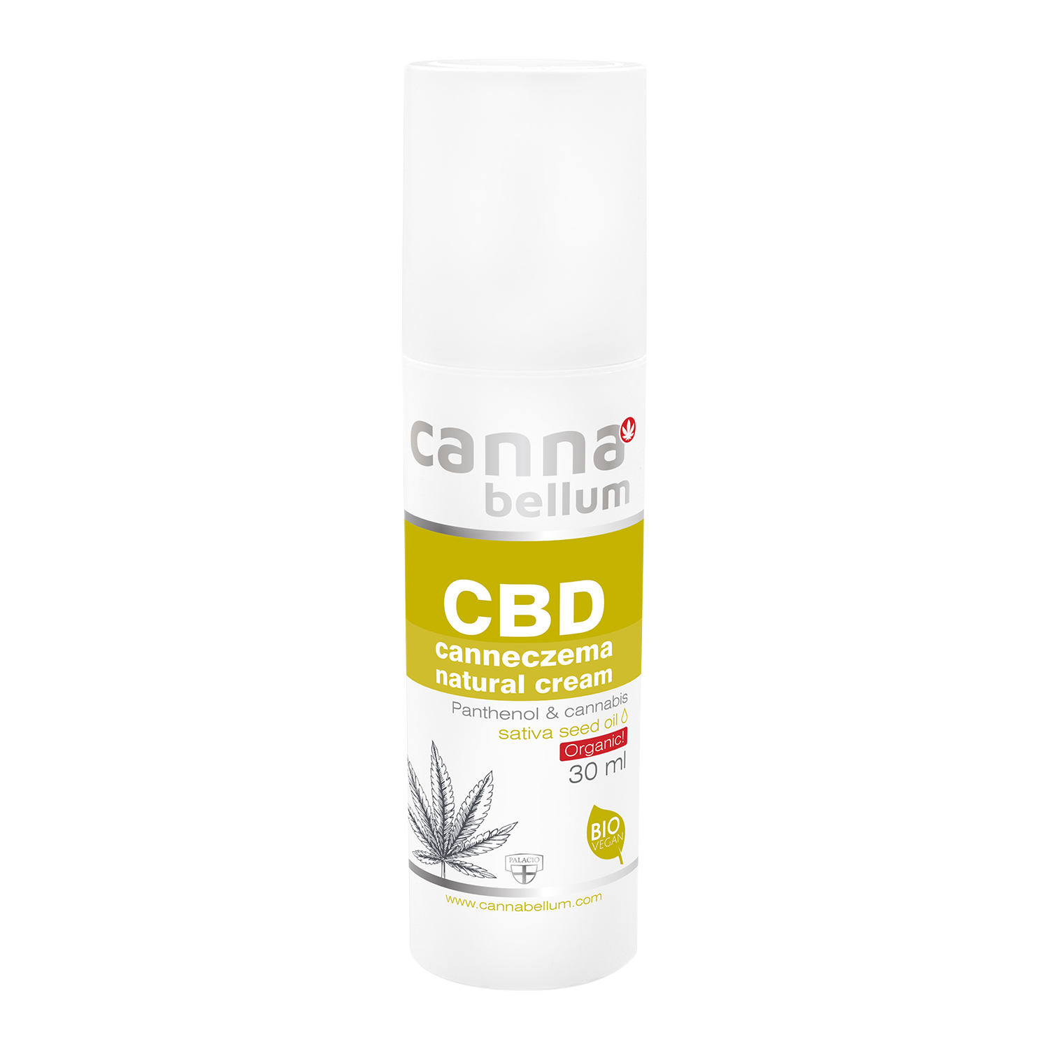 Cannabellum CBD Canneczema pleťový krém, 30ml - Palacio