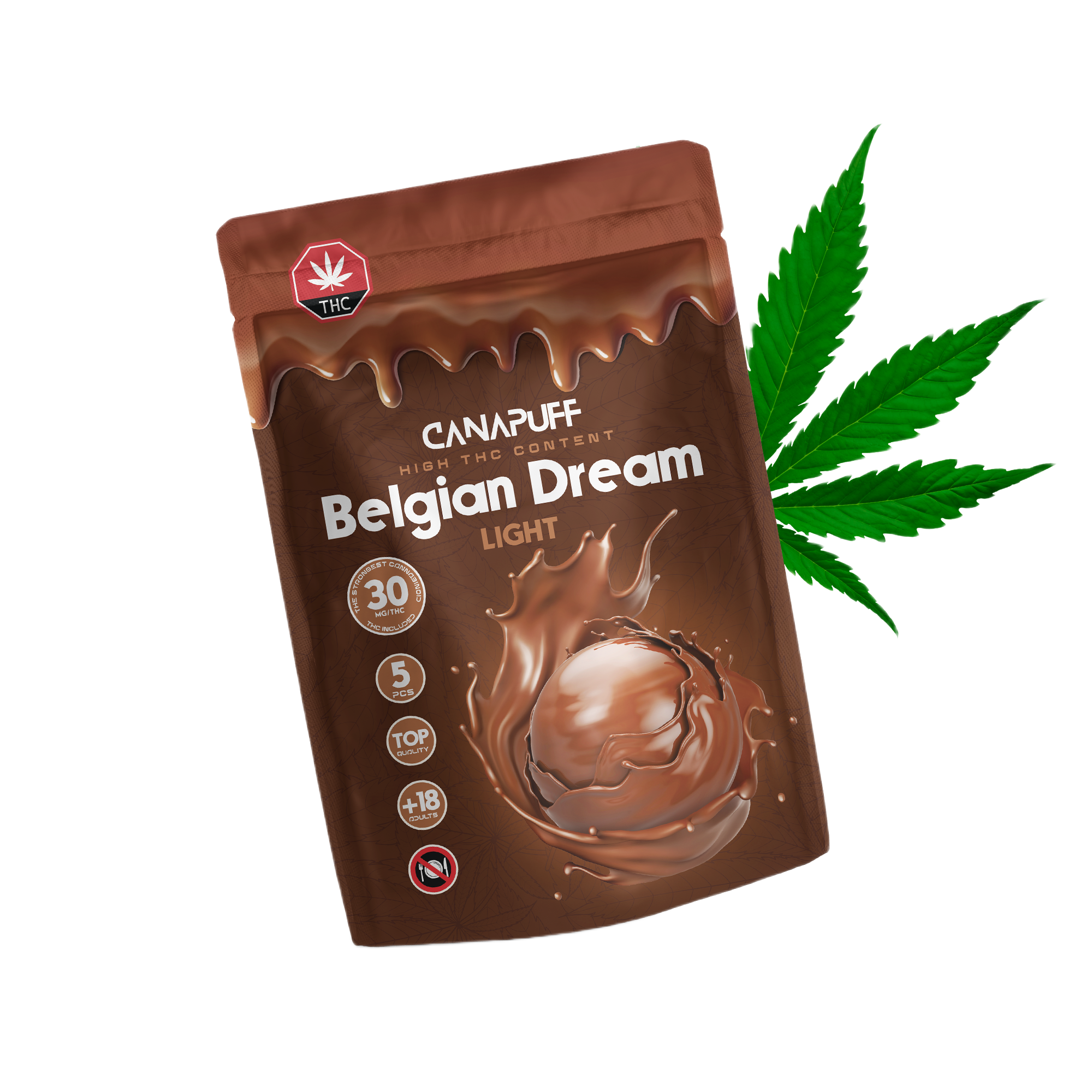 Lait chocolaté au THC