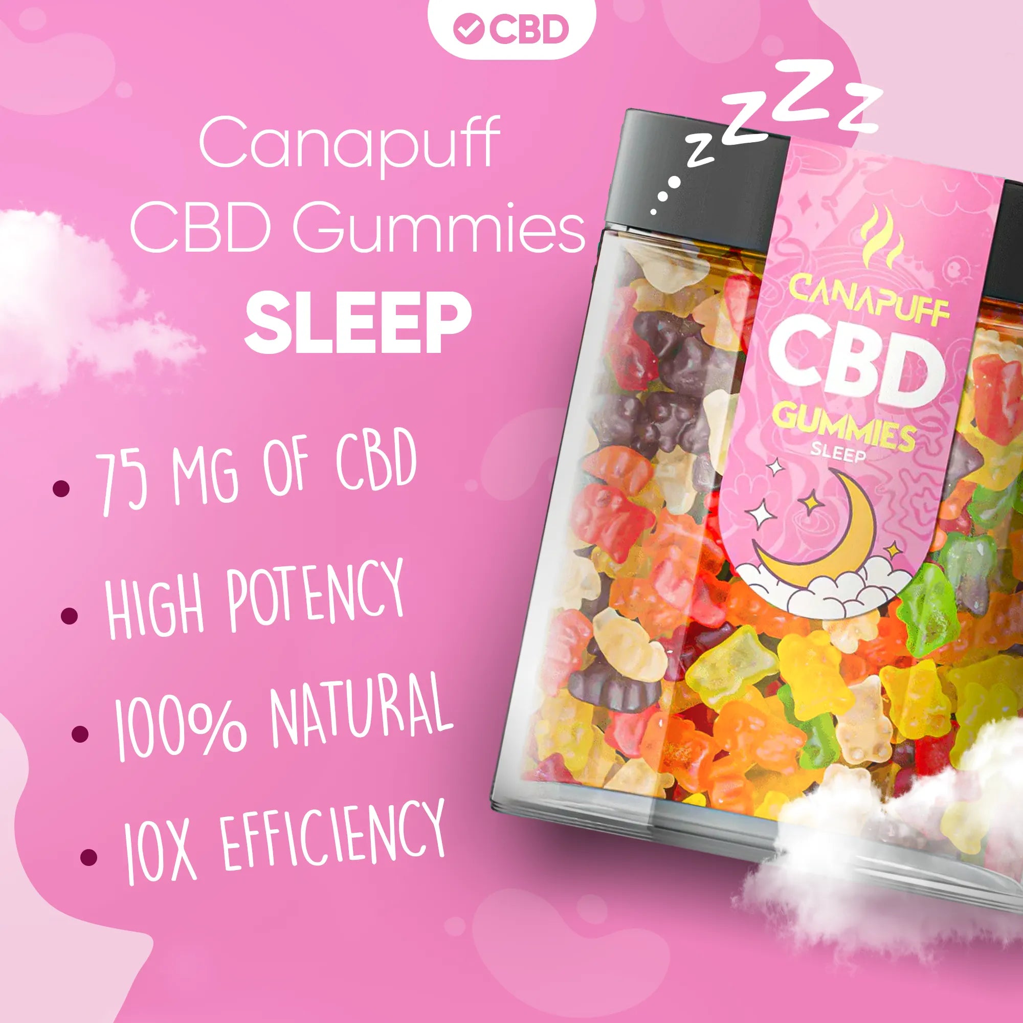 Canapuff - Gominolas de CBD - Sleep-Canapuff