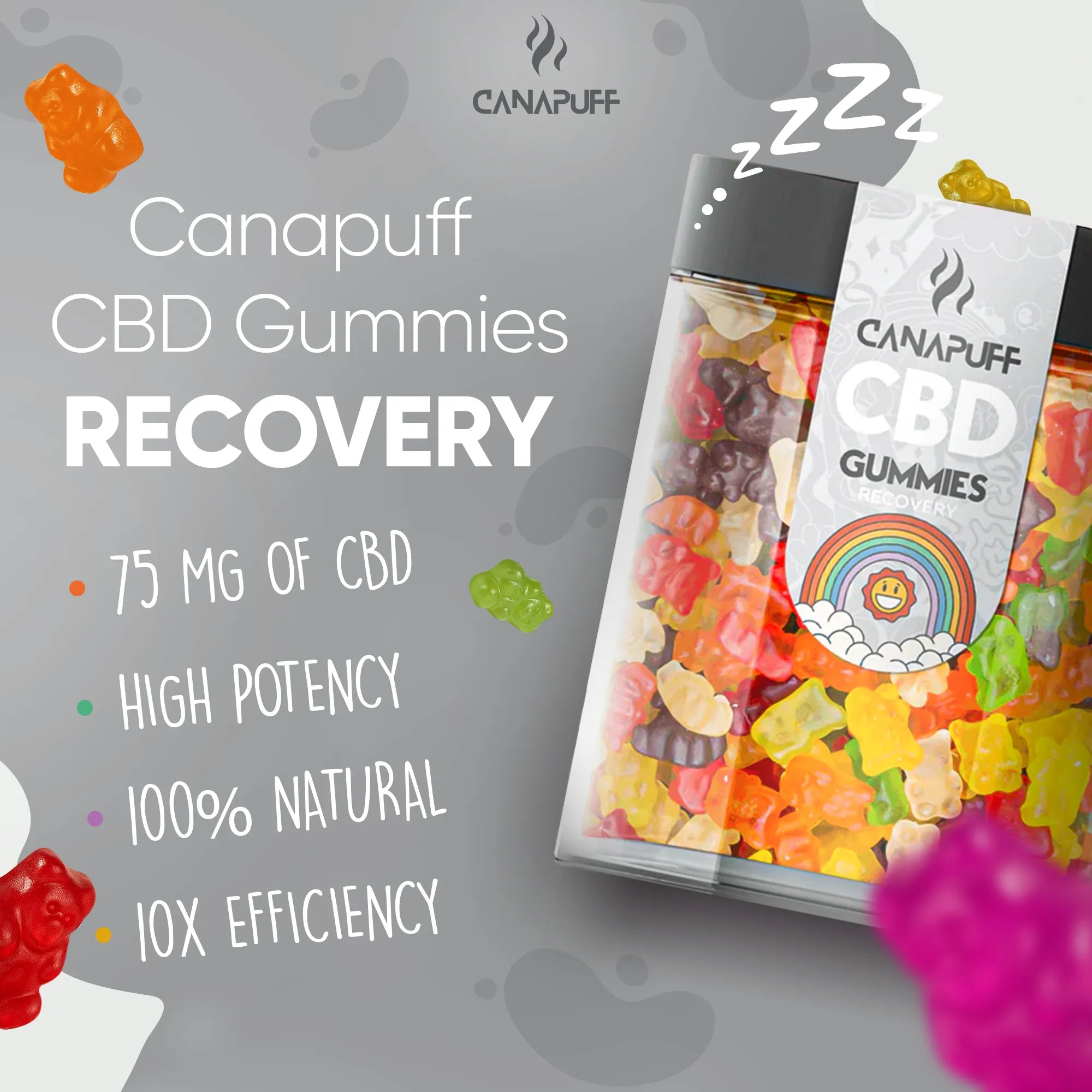 Canapuff - CBD Жуйки - Recovery-Canapuff