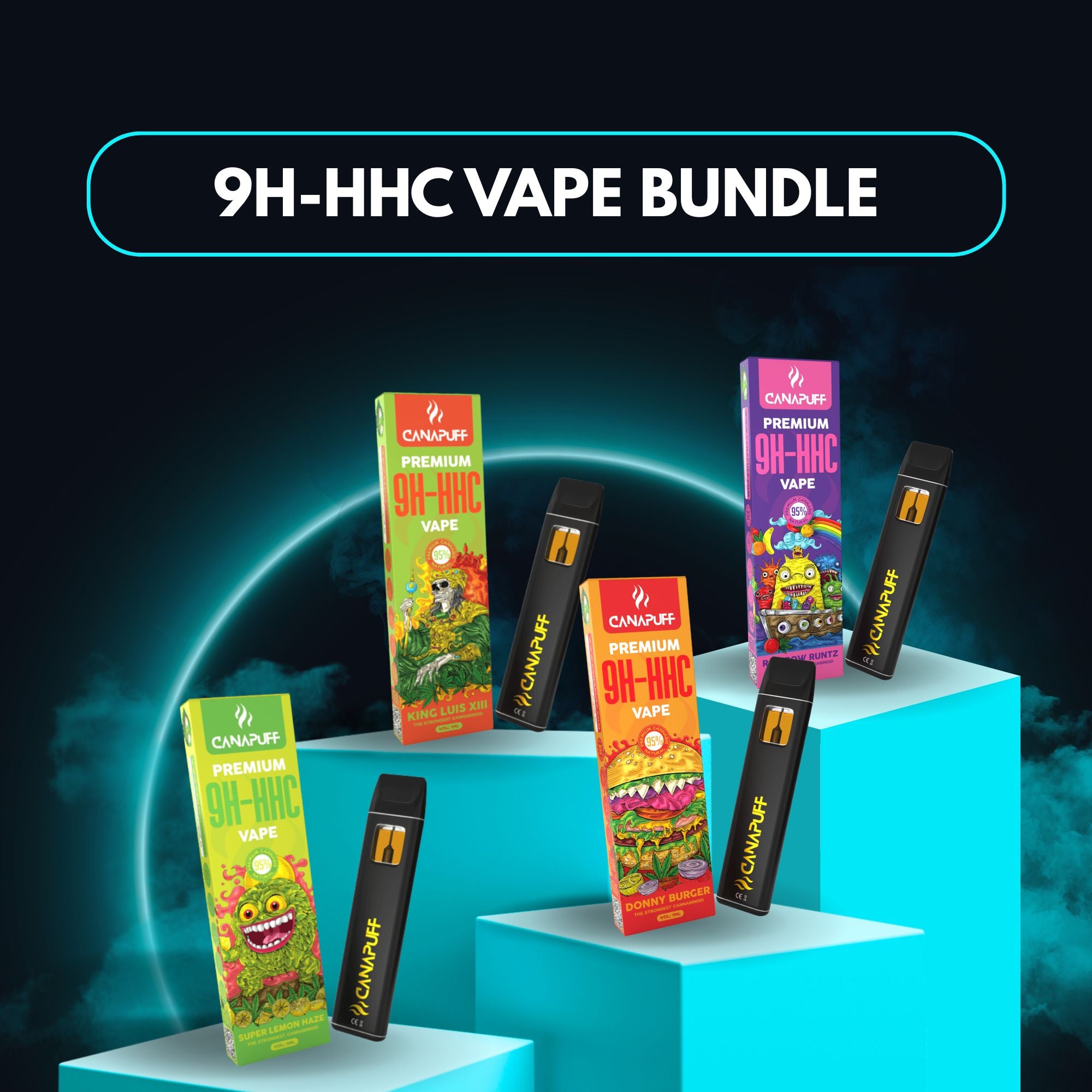 Zestaw 9H-HHC Vape (4x1ml)