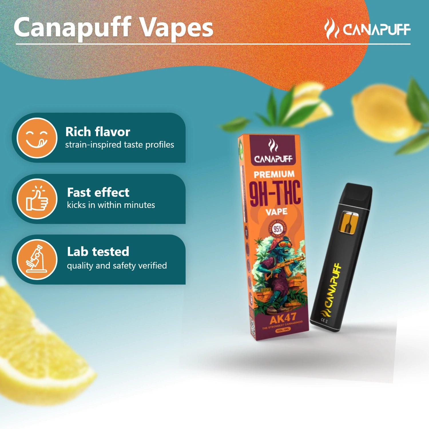 9H-THC Vape AK47 %95 1 ml
