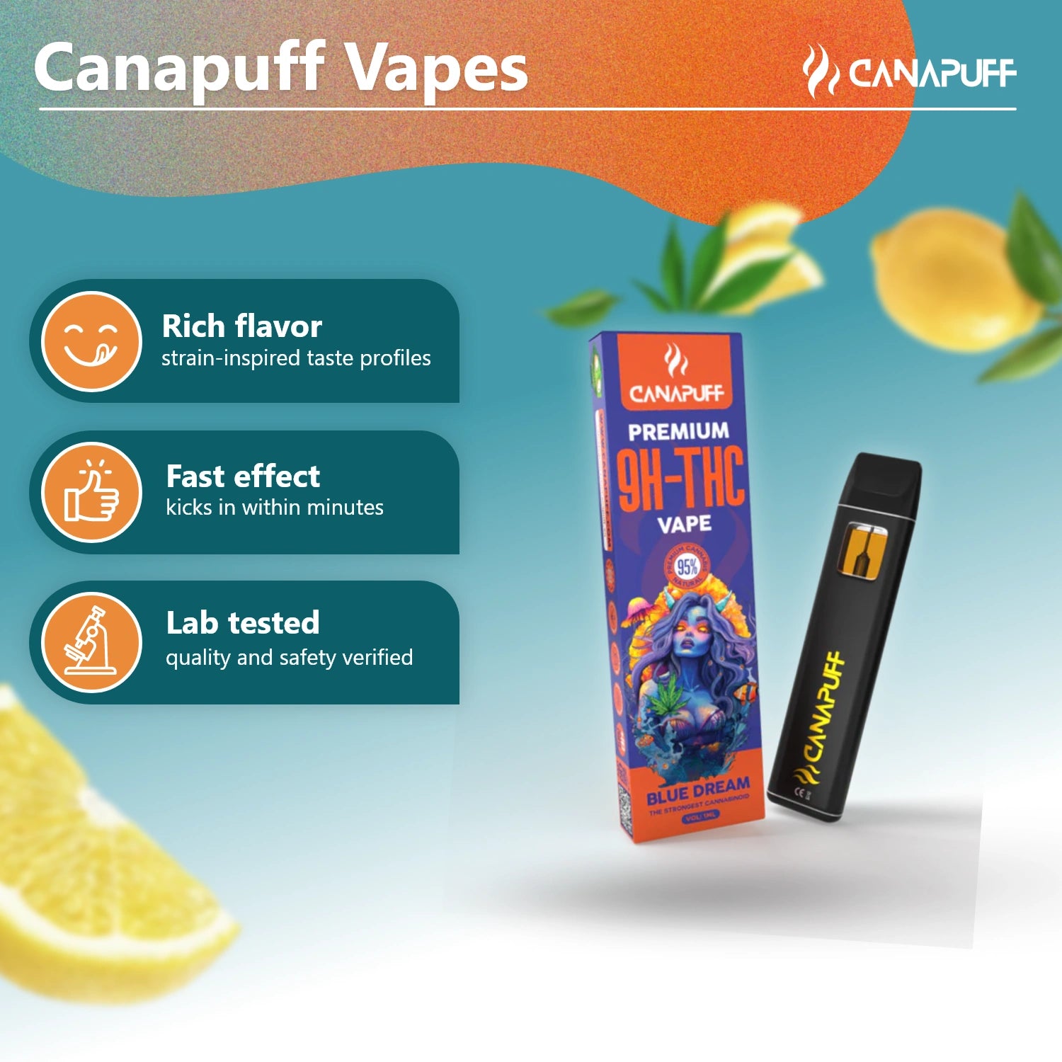 9H-THC Vape Blue Dream %95 1 ml