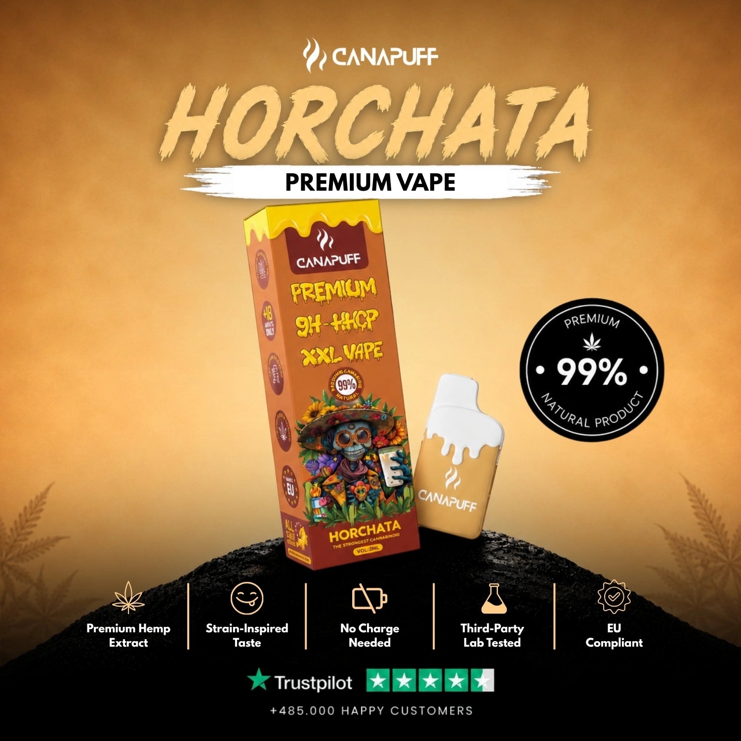 9H-HHCP XXL Vape Horchata 99 % 2 ml