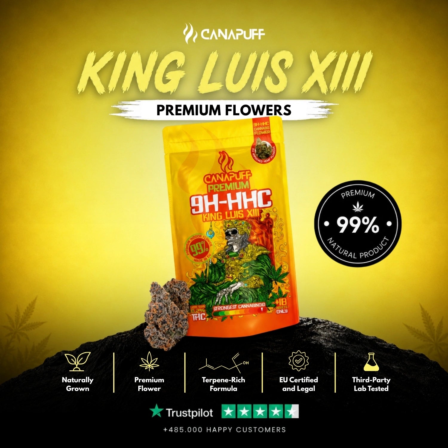 9H-HHC Fleurs King Luis XIII 99%