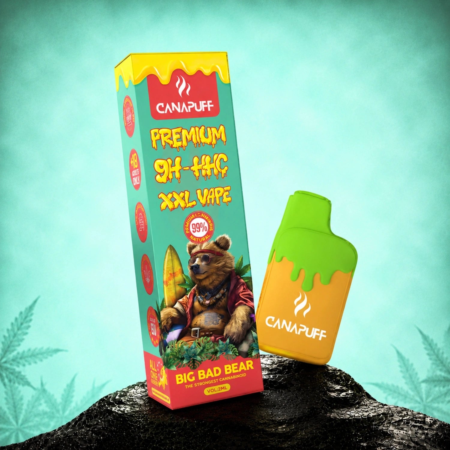 9H-HHC XXL Vape Big Bad Bear %99 2ml